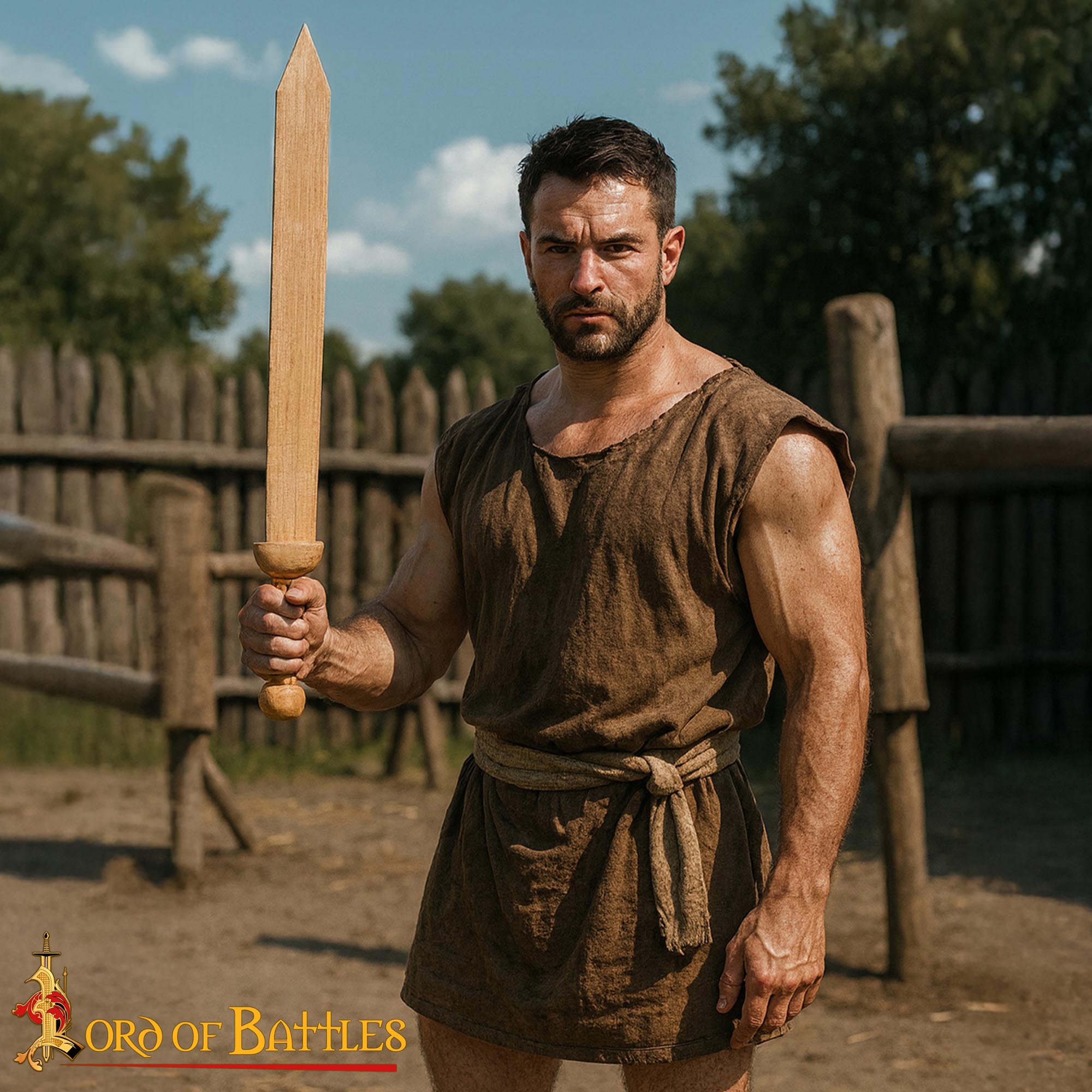 Gladius de Entrenamiento en Madera - Espada Romana de Práctica - imagen 2