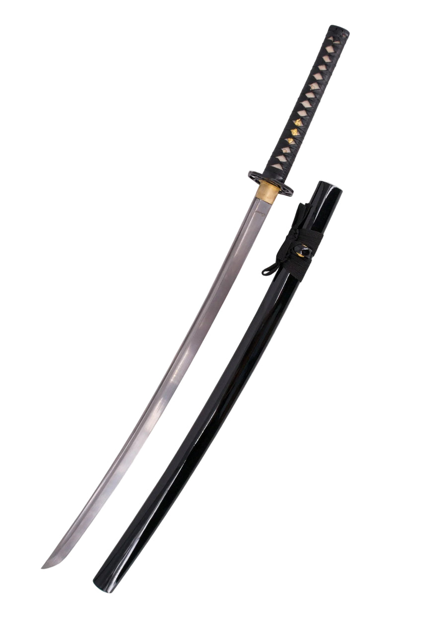 Katana Funcional Afilada Acero de Damasco AISI 1045