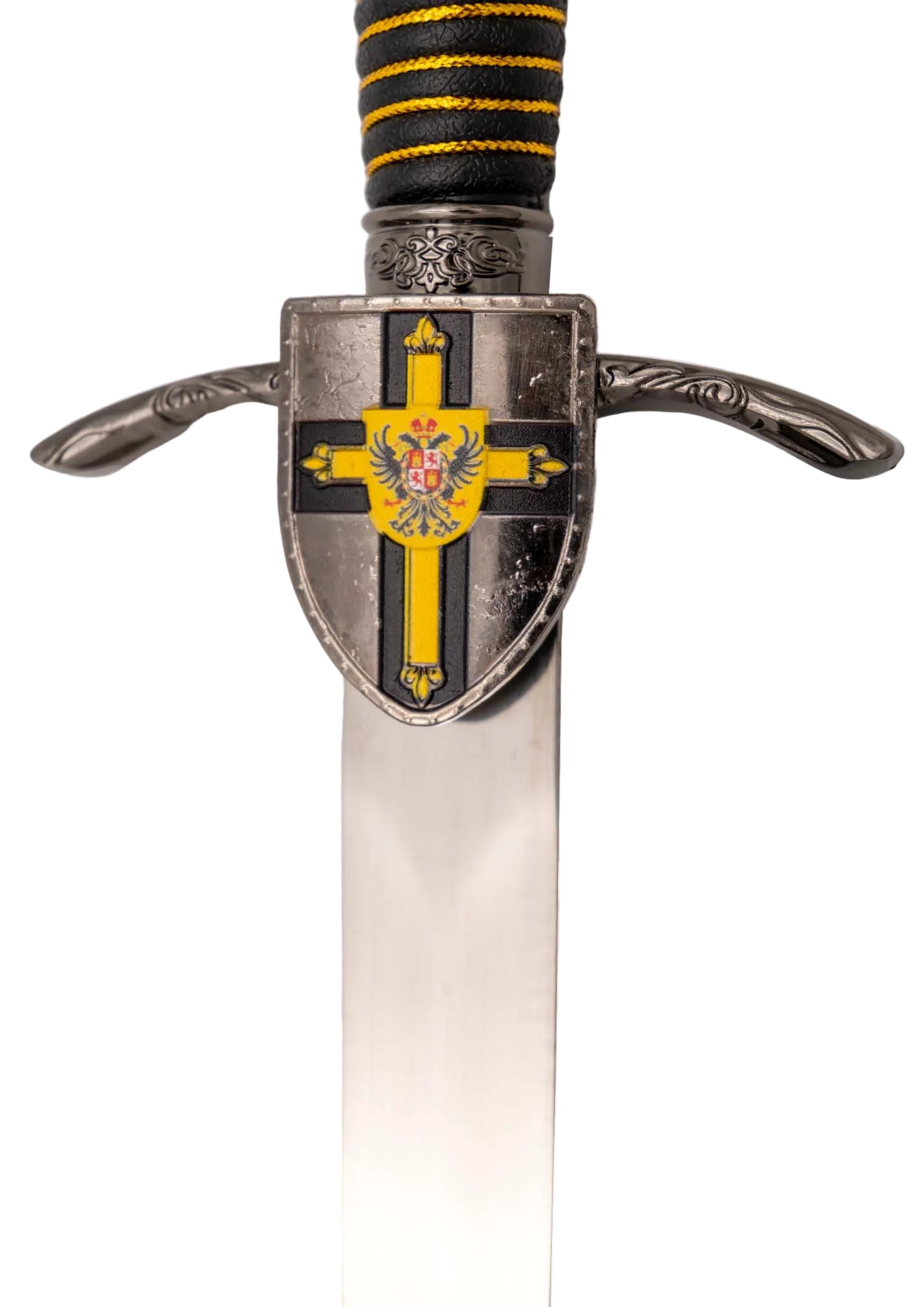 Imagen única de: Daga Decorativa Templaria con Guerrero en Armadura