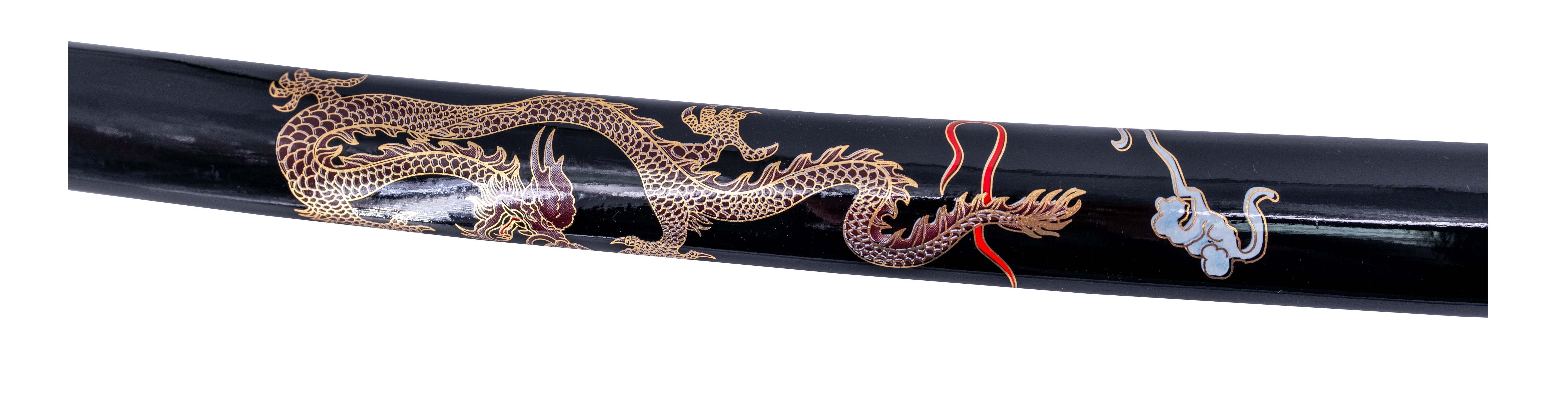 Funda Katana Funcional Afilada Dragón Dorado Todo Medieval