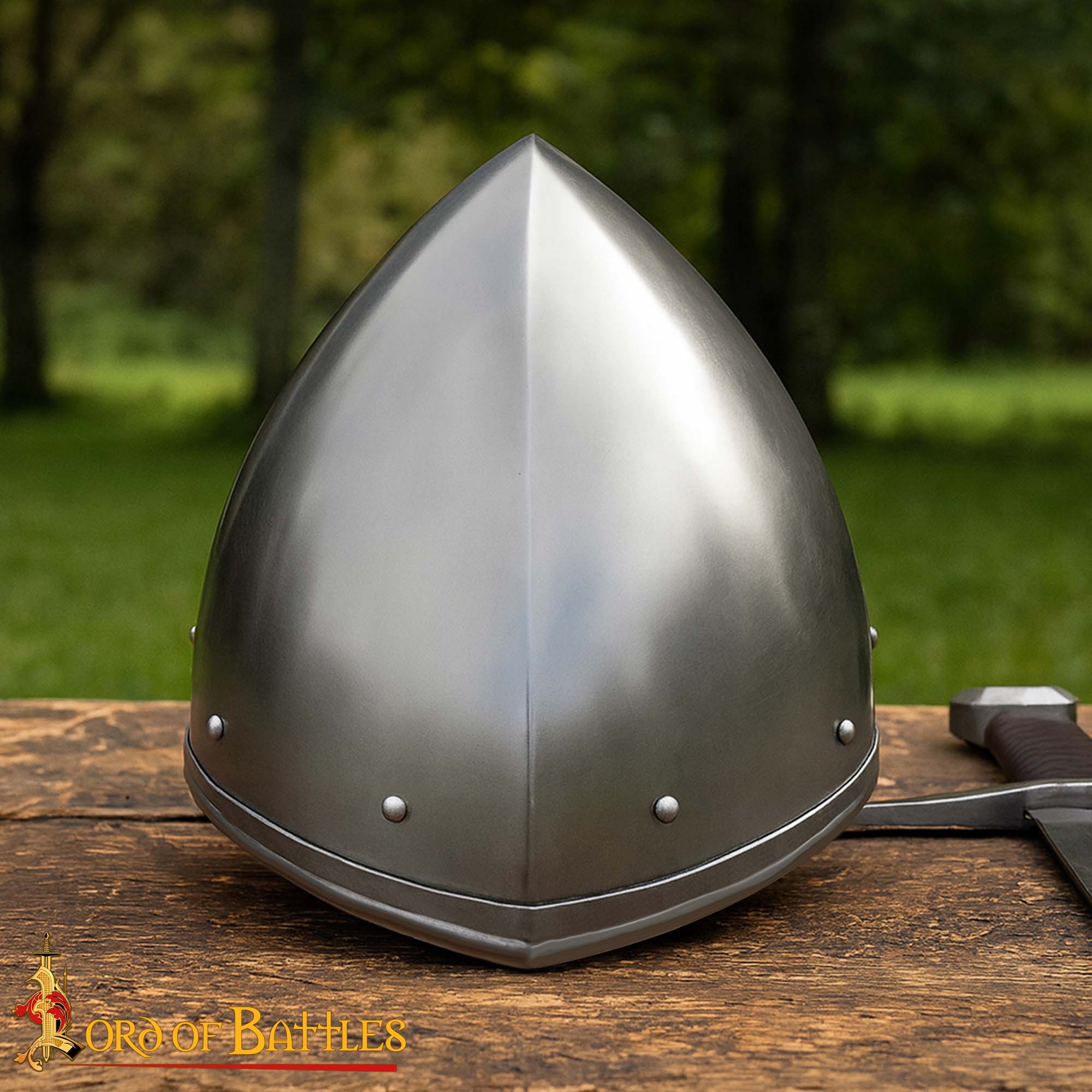 Casco nasal San Wenceslao con forro de cuero - imagen 6