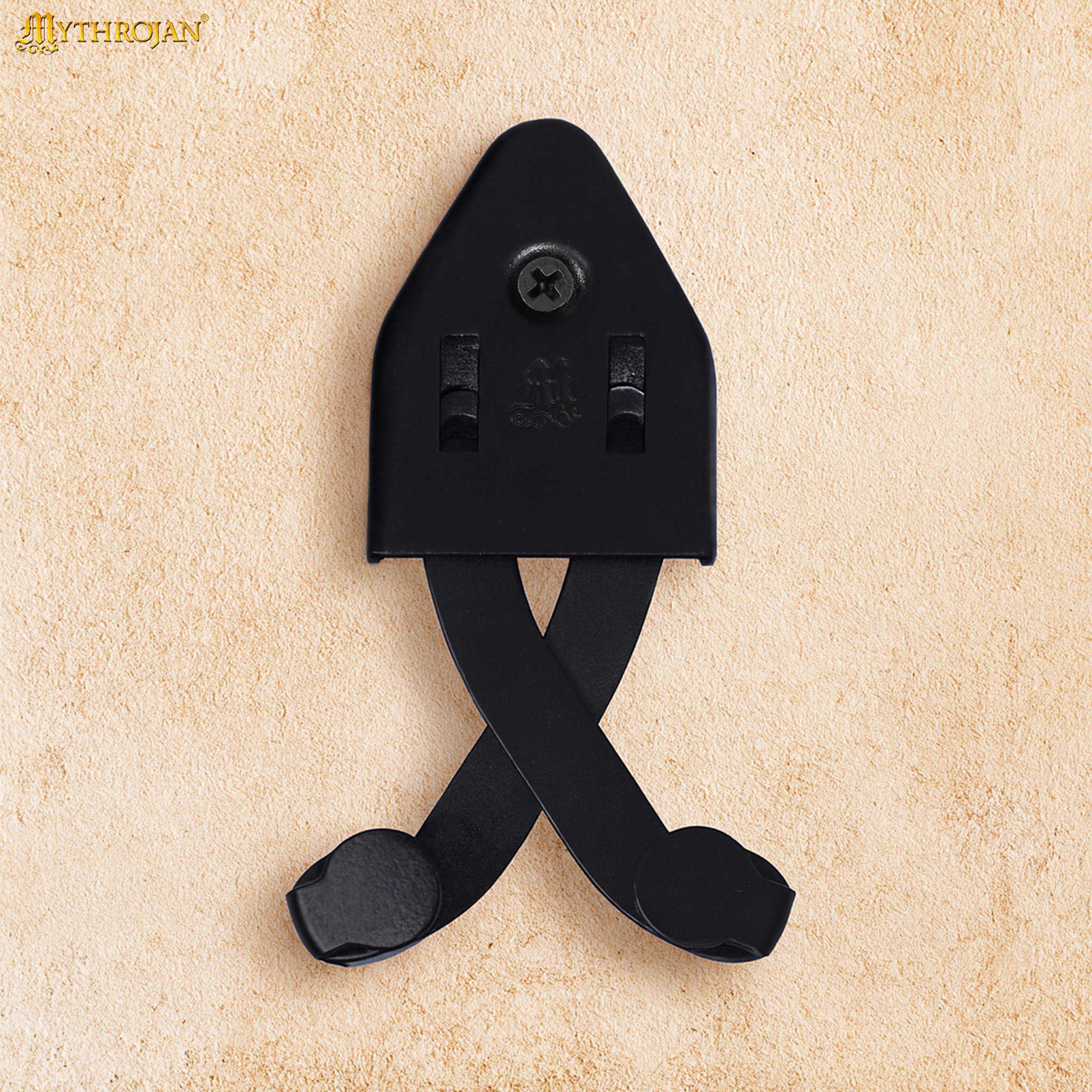 Soporte de pared vertical ajustable para espada - Negro - L