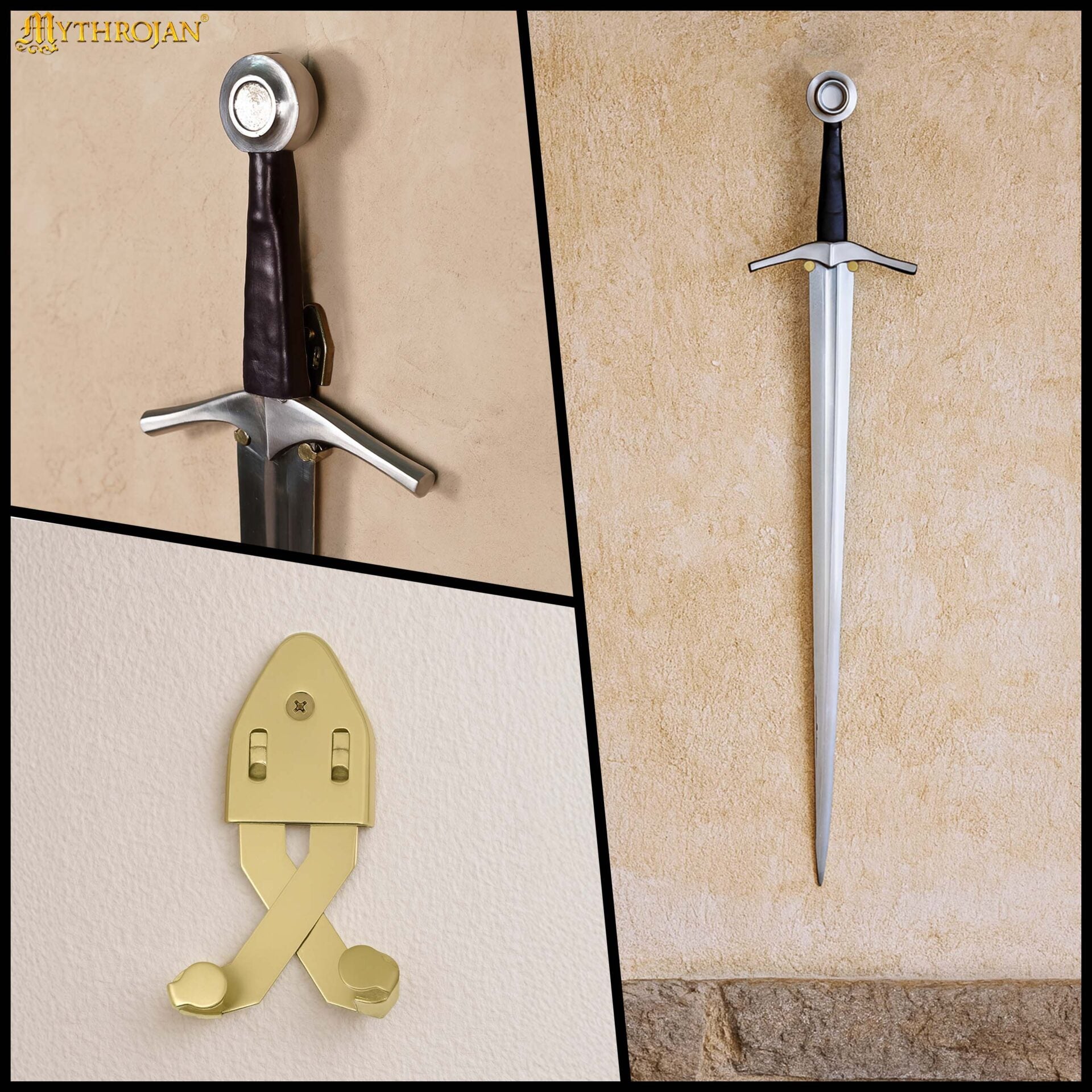 Soporte de pared vertical ajustable para espada - imagen 11