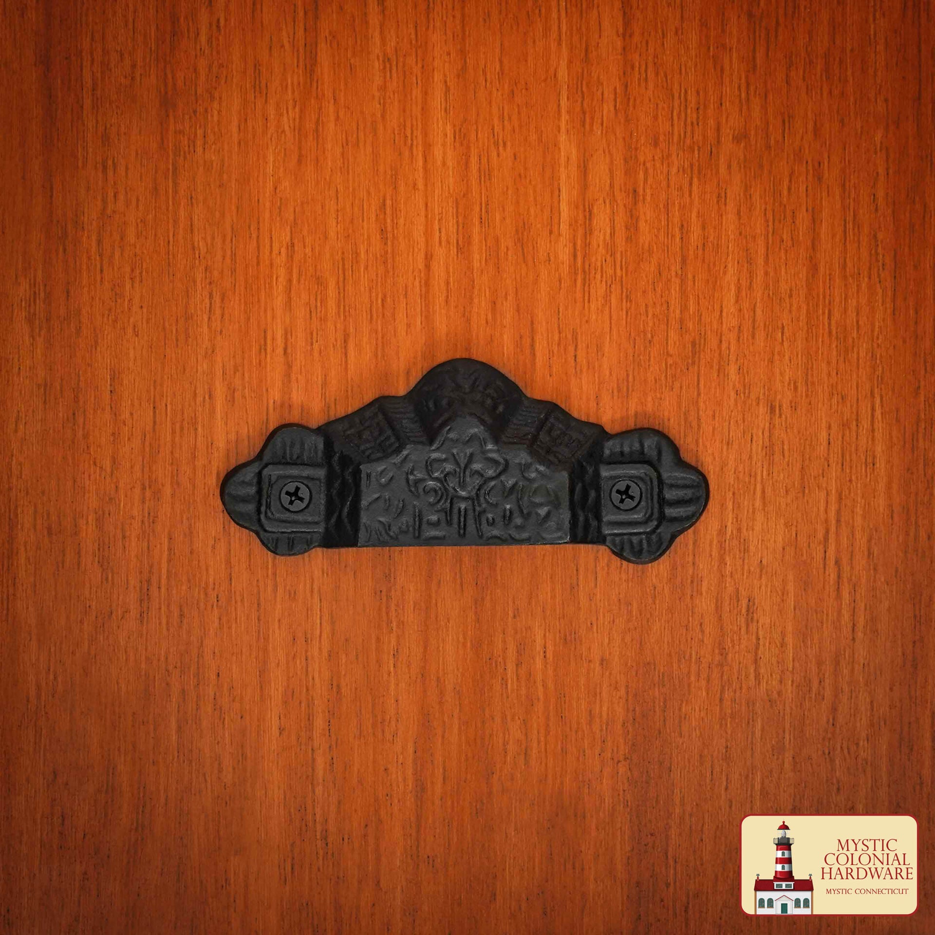 Imagen única de: Juego de 4 Tiradores de Hierro Fundido Rústico: Ideal para Ambientes Victorianos, Coloniales, Retro, Steampunk, Góticos, Barrocos y Medievales, (10.1x4.1) Cm