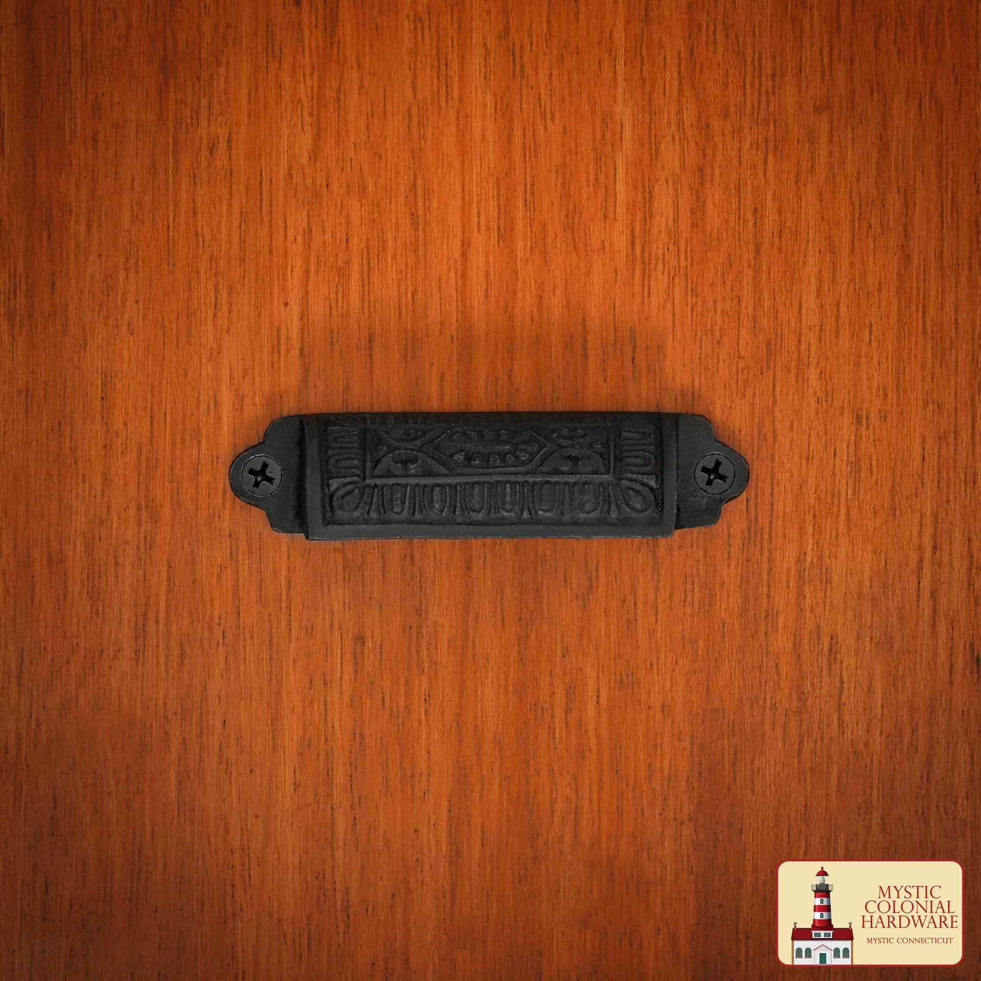 Imagen única de: Juego de 4 Tiradores de Hierro Fundido Rústico: Ideal para Ambientes Victorianos, Coloniales, Retro, Steampunk, Góticos, Barrocos y Medievales, (9.3x2.2) Cm