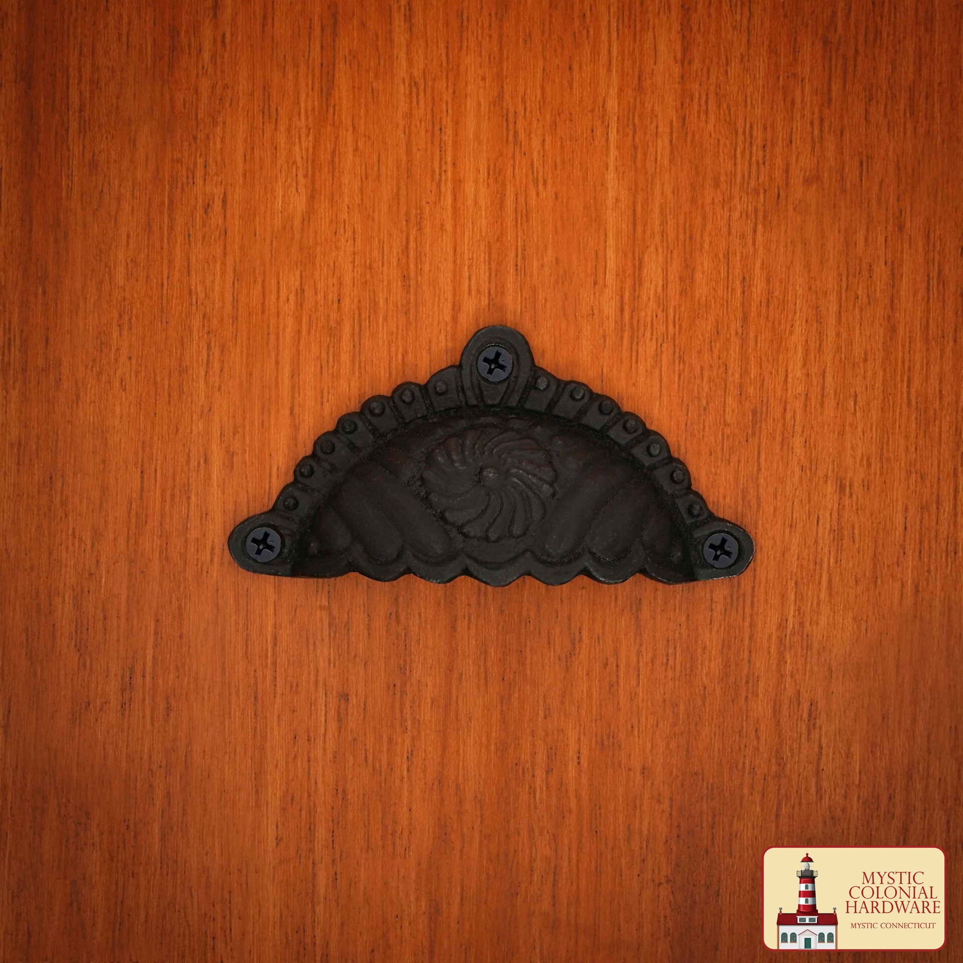 Imagen única de: Juego de 4 Tiradores de Hierro Fundido Rústico: Ideal para Ambientes Victorianos, Coloniales, Retro, Steampunk, Góticos, Barrocos y Medievales, (9.6x5.4) Cm
