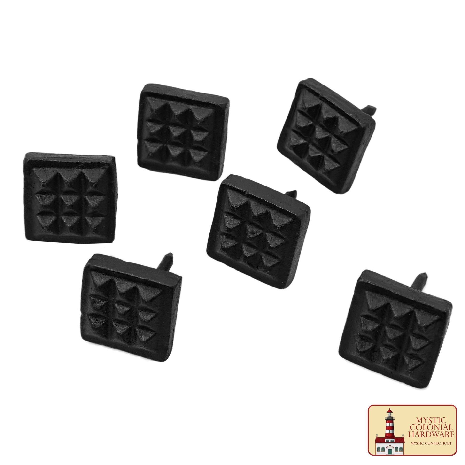 Imagen única de: Clavo Cuadrado Waffle Clavo - Hierro Forjado Sólido Victoriano, Colonial, Retro, Steampunck, Gótico, Barroco Medieval