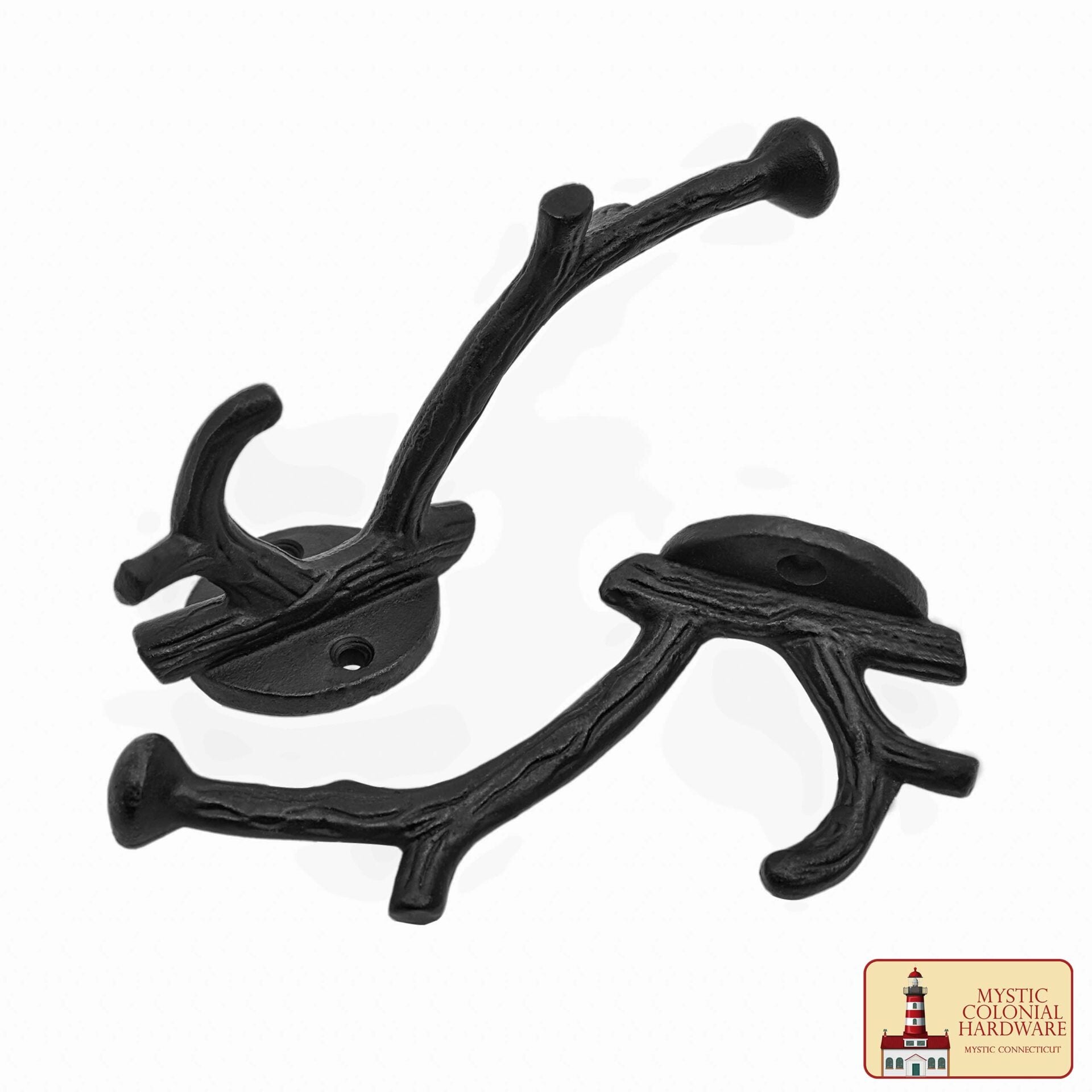 Imagen única de: Ganchos de Pared Rústicos de Hierro Fundido : Ideales para Ambientes Victorianos, Coloniales, Retro, Steampunk, Góticos y Barrocos (1 2 X 3.8 ) Cm
