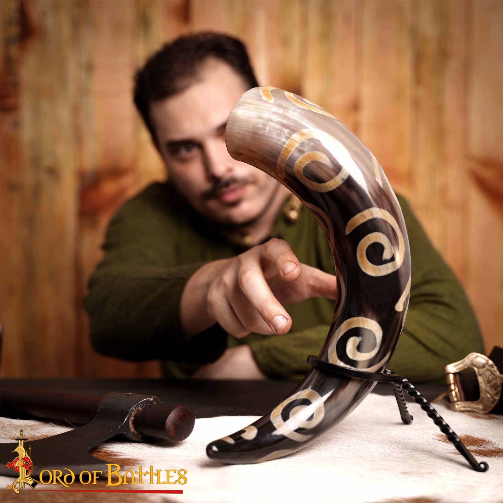 Cuerno vikingo de buey ml - imagen 5