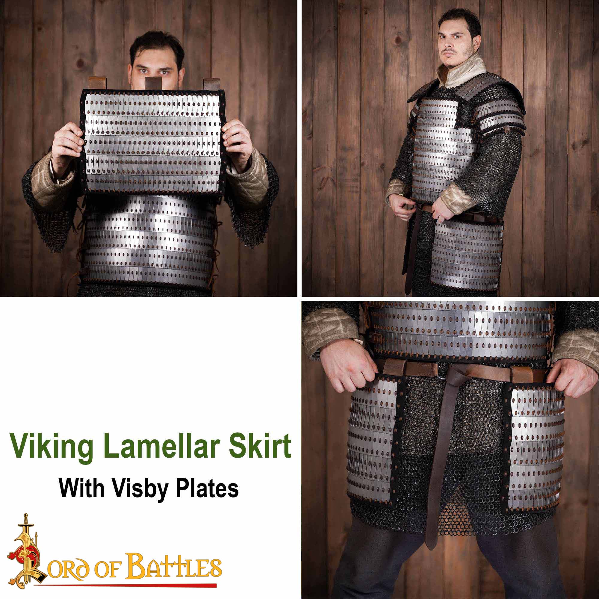 Falda lamelar vikinga con placas Visby - imagen 8