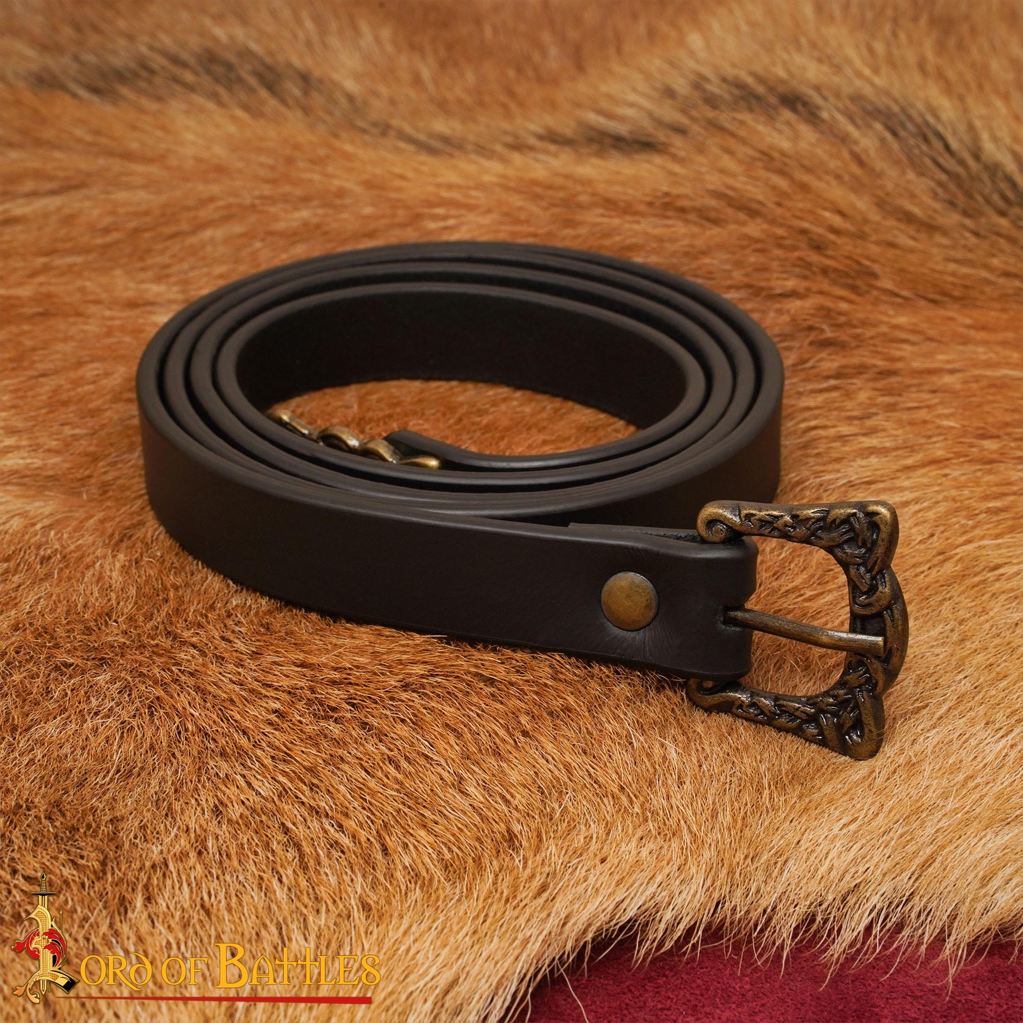 Imagen única de: Cinturón de Cuero Genuino Viking Warrior, 130 Cm - Discontinued