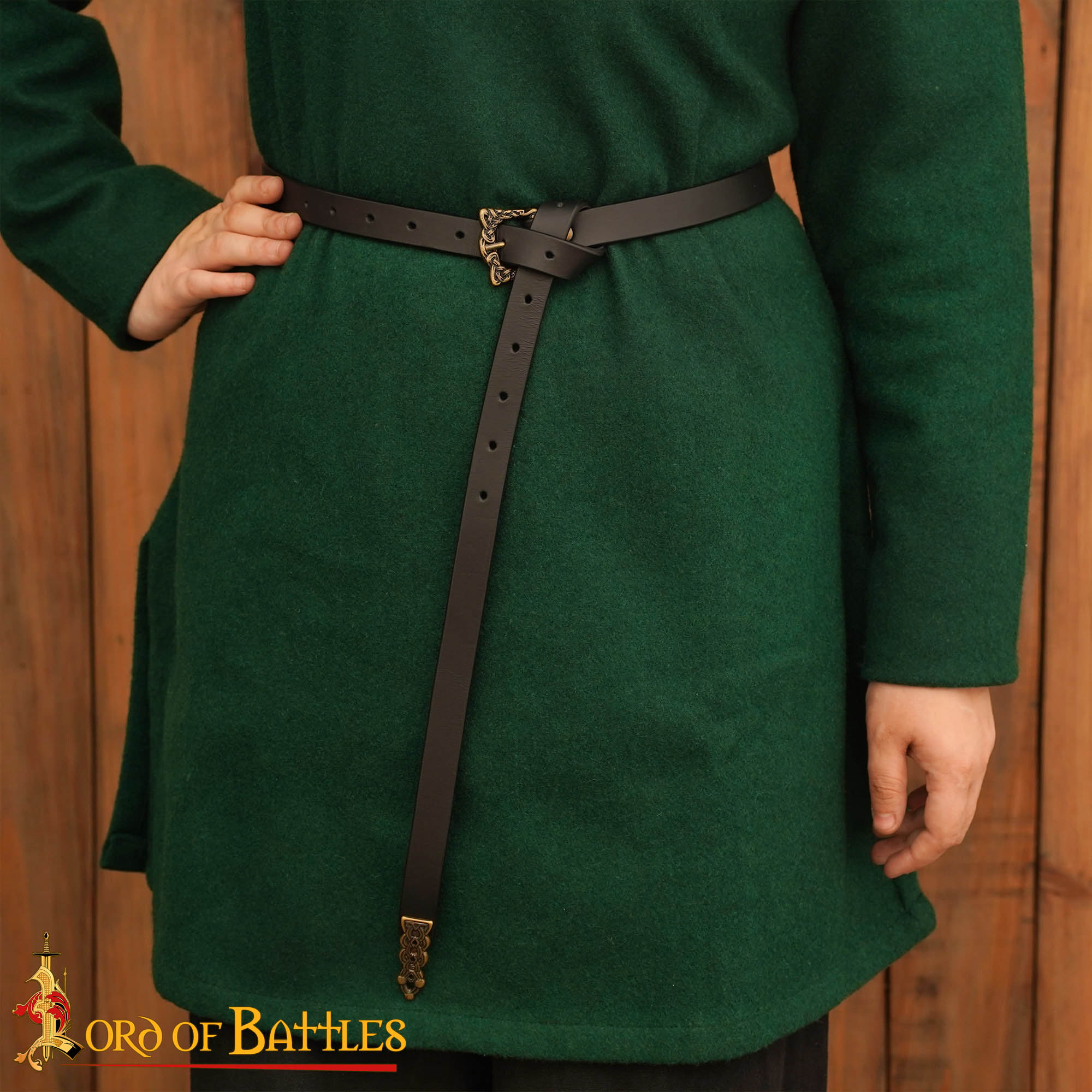 Imagen única de: Cinturón de Cuero Genuino Viking Warrior, 130 Cm - Discontinued