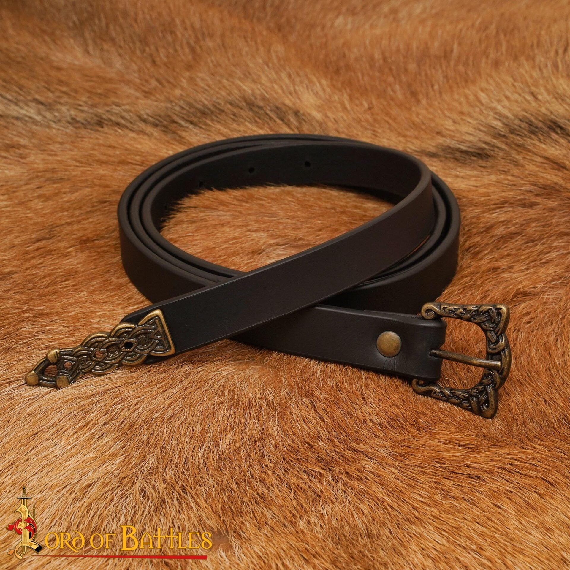 Imagen única de: Cinturón de Cuero Genuino Viking Warrior, 130 Cm - Discontinued