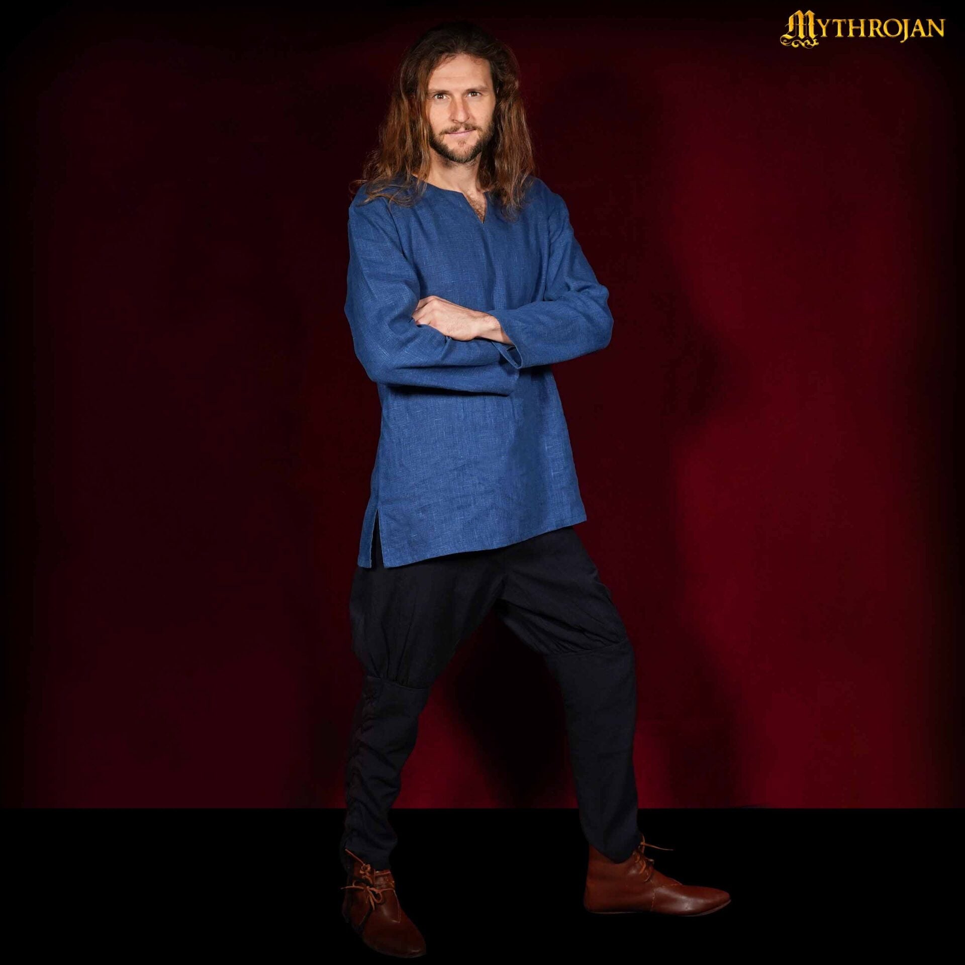 Pantalón vikingo Bjoan — negro - imagen 2