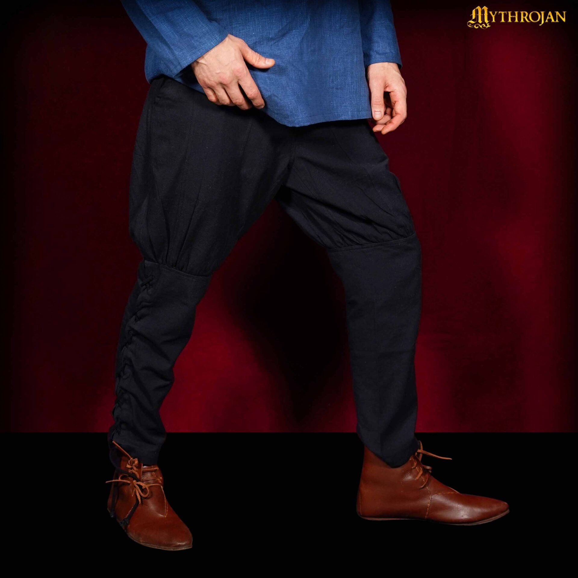 Pantalón vikingo Bjoan — negro