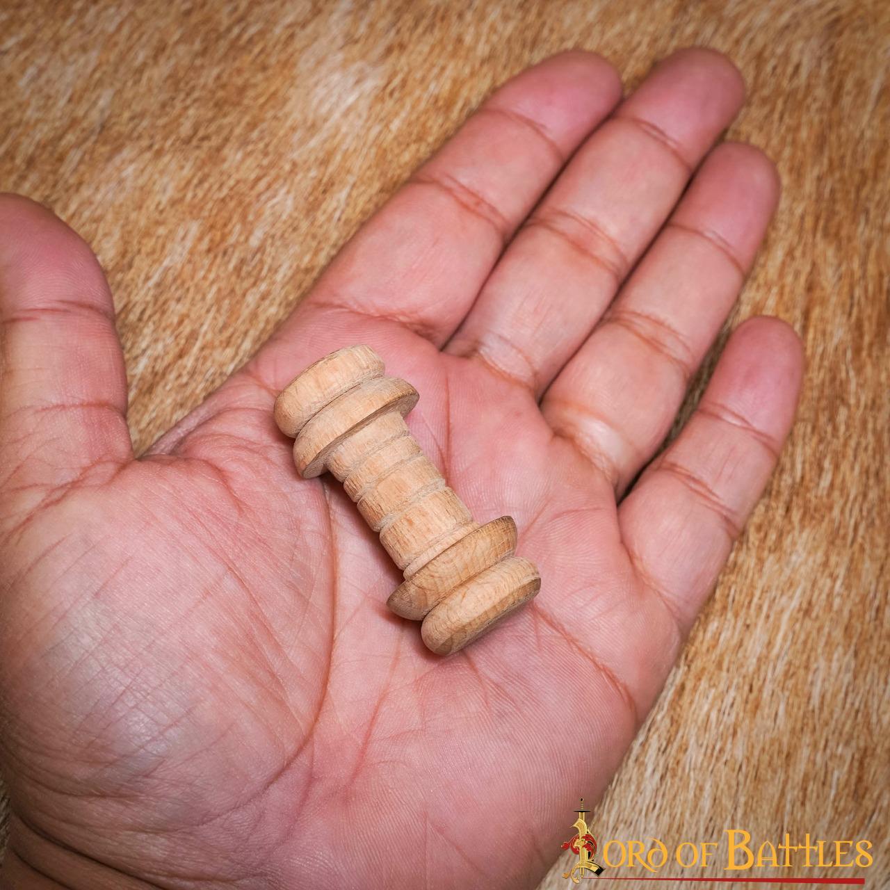 Carrete de hilo de madera hecho a mano - estilo histórico - imagen 14