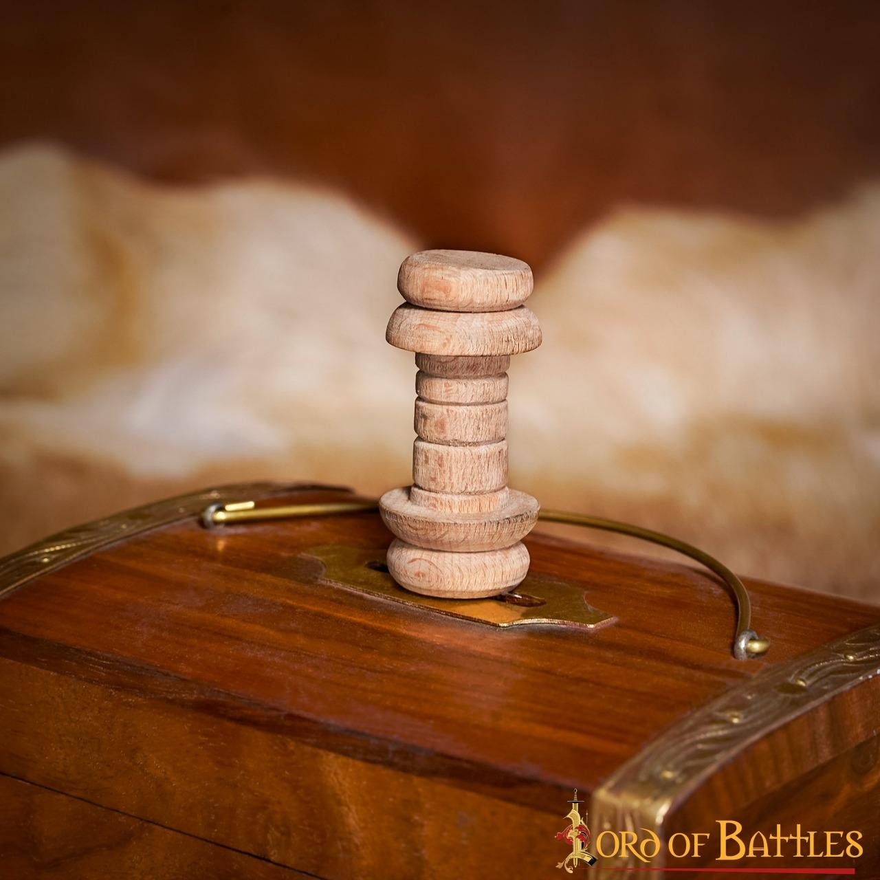 Carrete de hilo de madera hecho a mano - estilo histórico - imagen 18