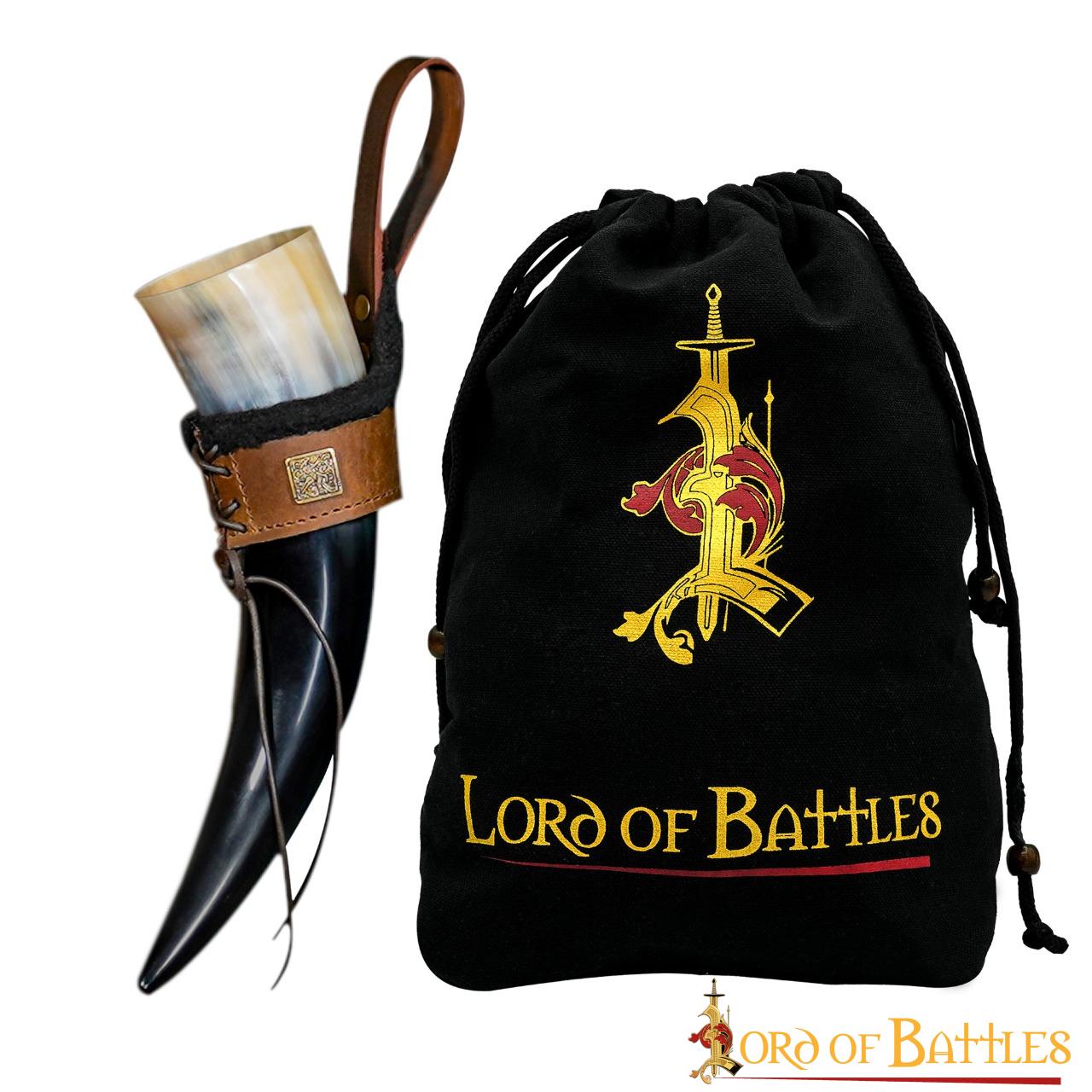 Porta-cuerno forrado de cuero 400 ml - Venturer of the Realm