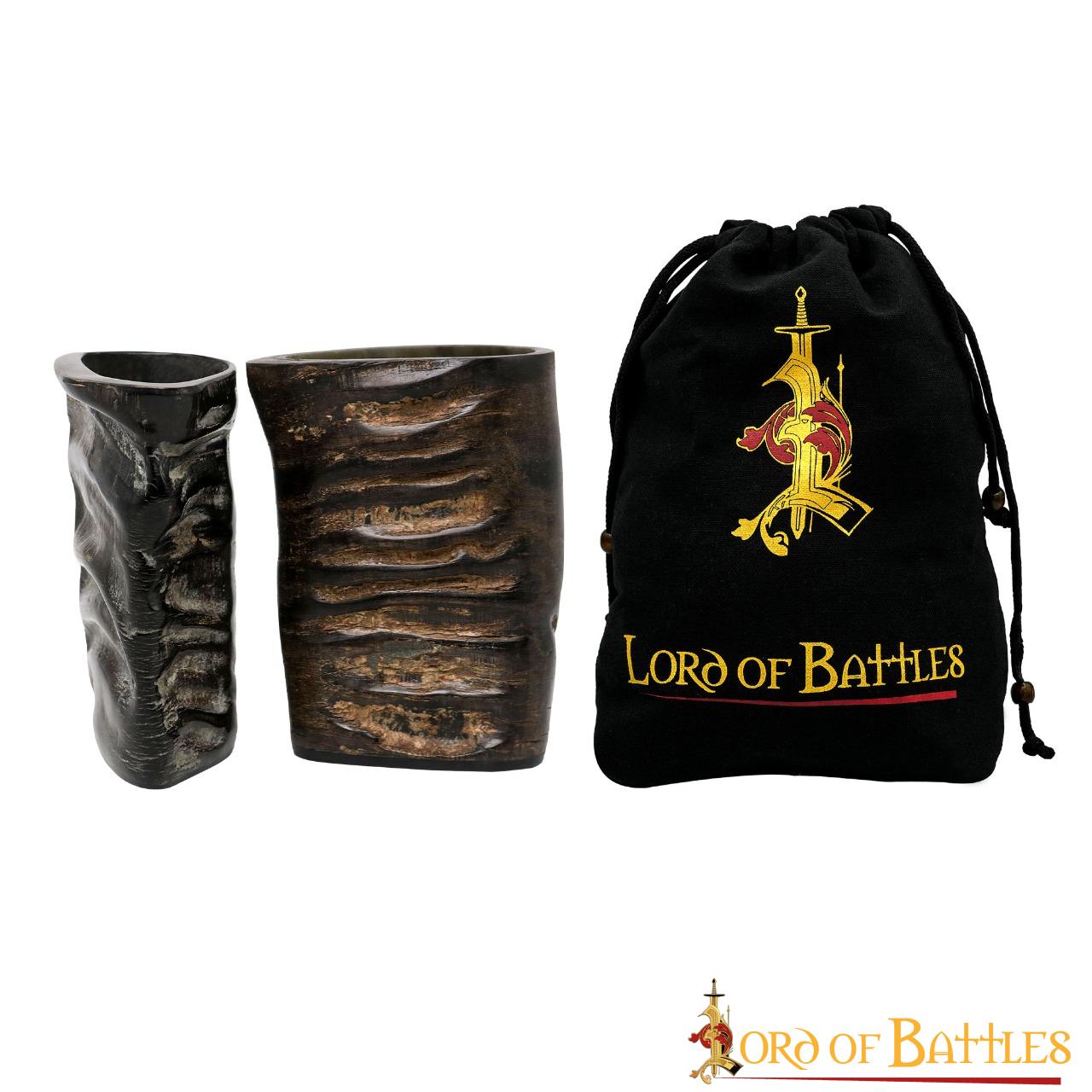 Vasos de cuerno vikingo - Set de 2, cuerno de búfalo