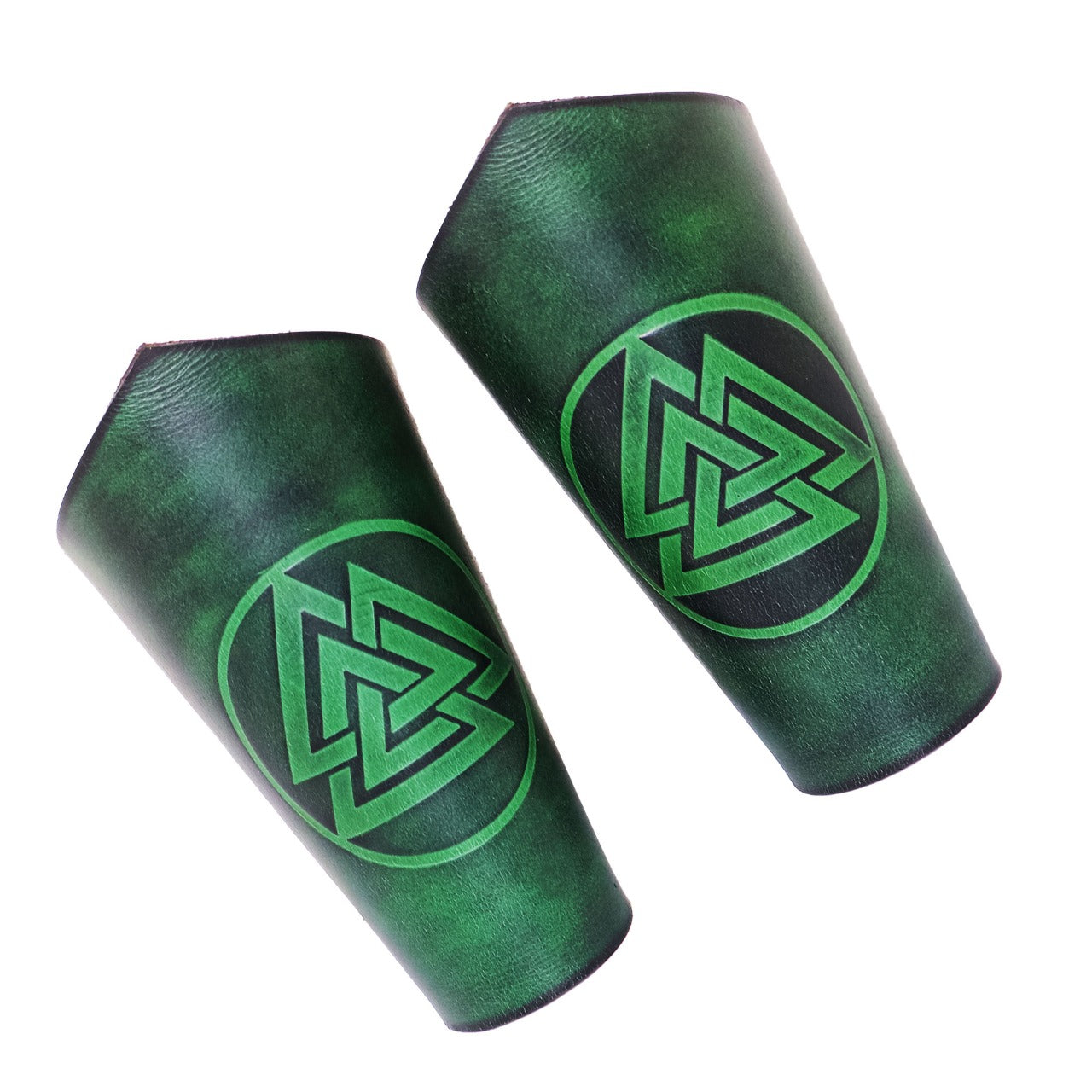 Brazales de cuero con símbolo Valknut - Guerreros - imagen 18