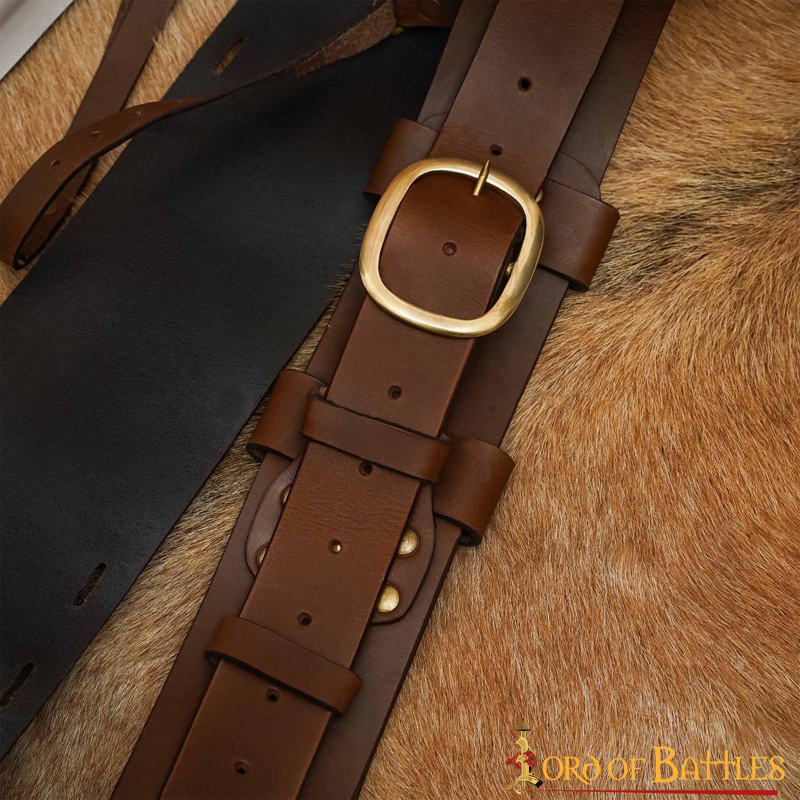 Bandolera de espalda para espada en cuero genuino - imagen 5