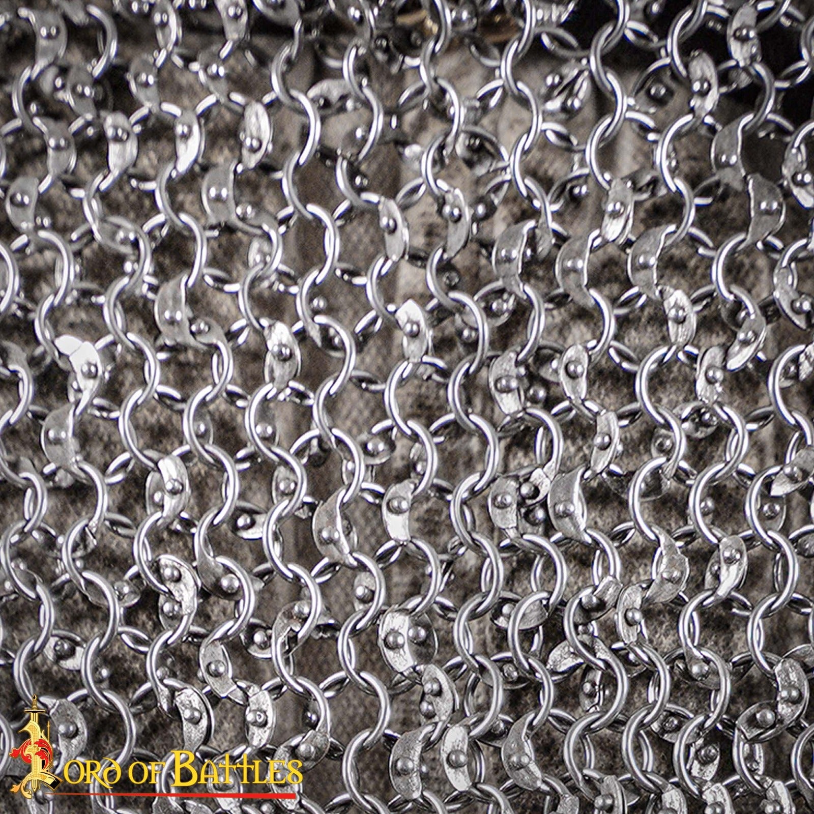 Imagen única de: Mallas de Cota de Malla - Anillo Redondo Remachado de 10 Mm, Calibre 16, Acero Dulce - Ideal para Conjuntos de Armadura de Cuerpo Entero