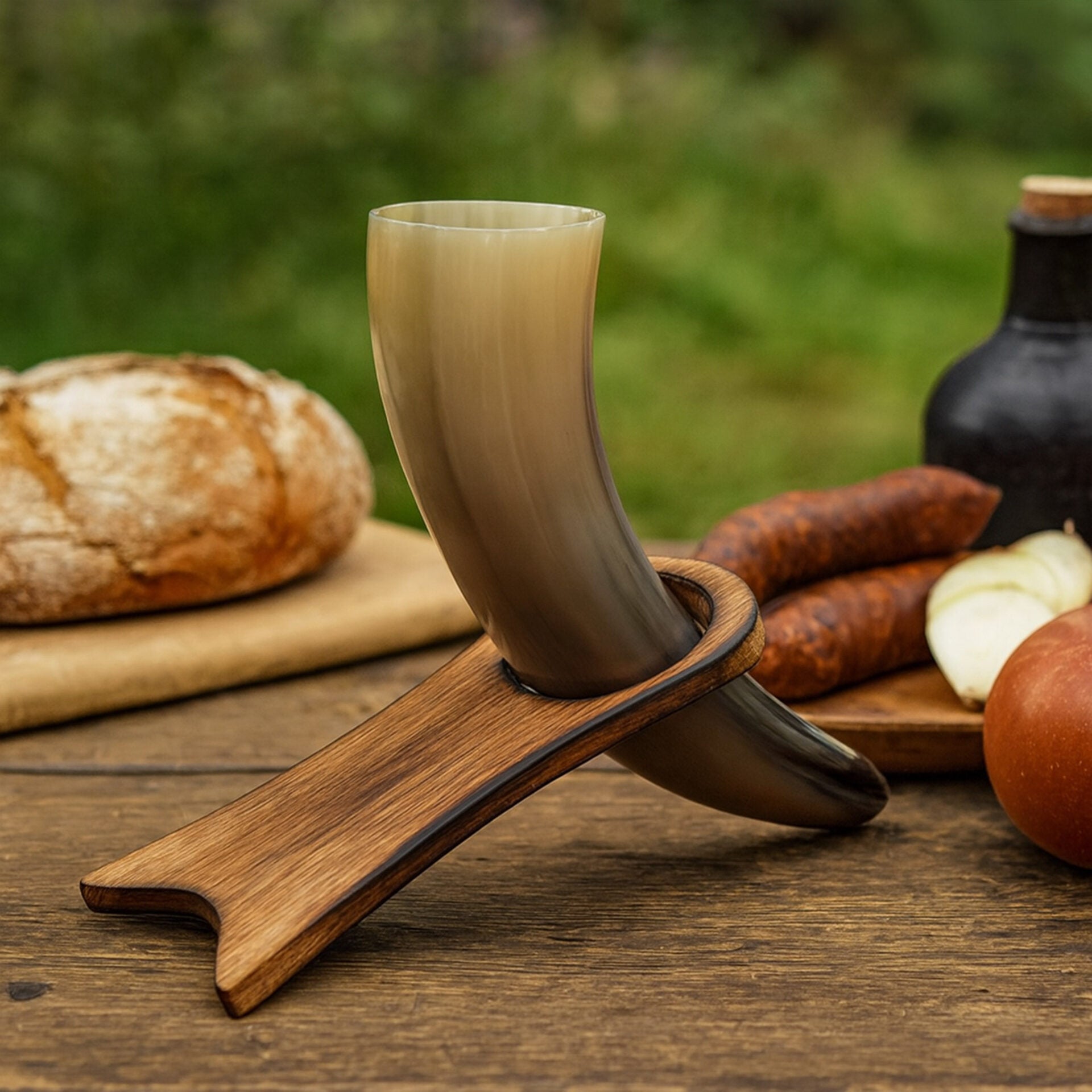 Imagen única de: Soporte para cuerno - estilo vikingo y céltico
