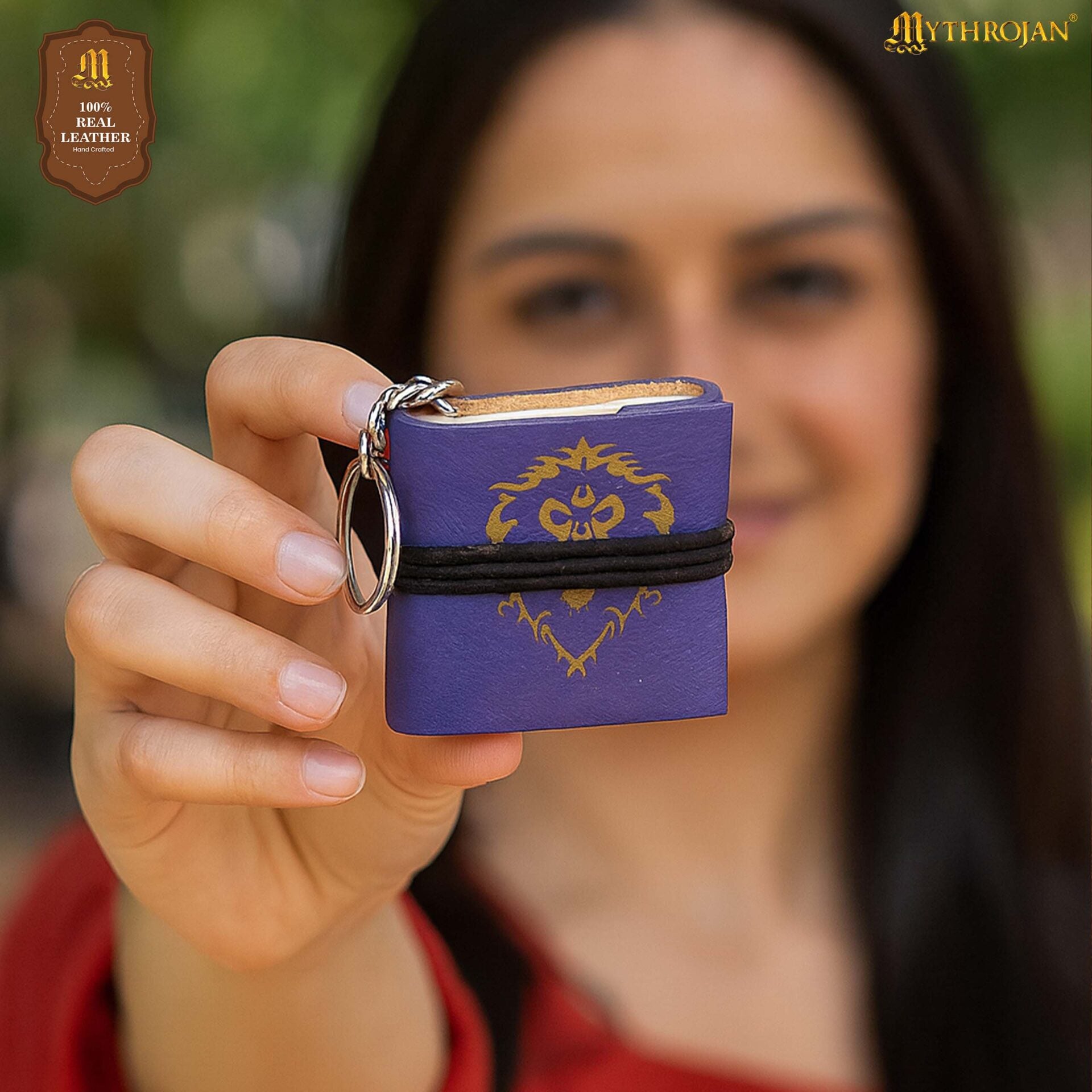 Mini cuaderno de cuero con llavero - World of Warcraft (Alianza u Horda) - imagen 19