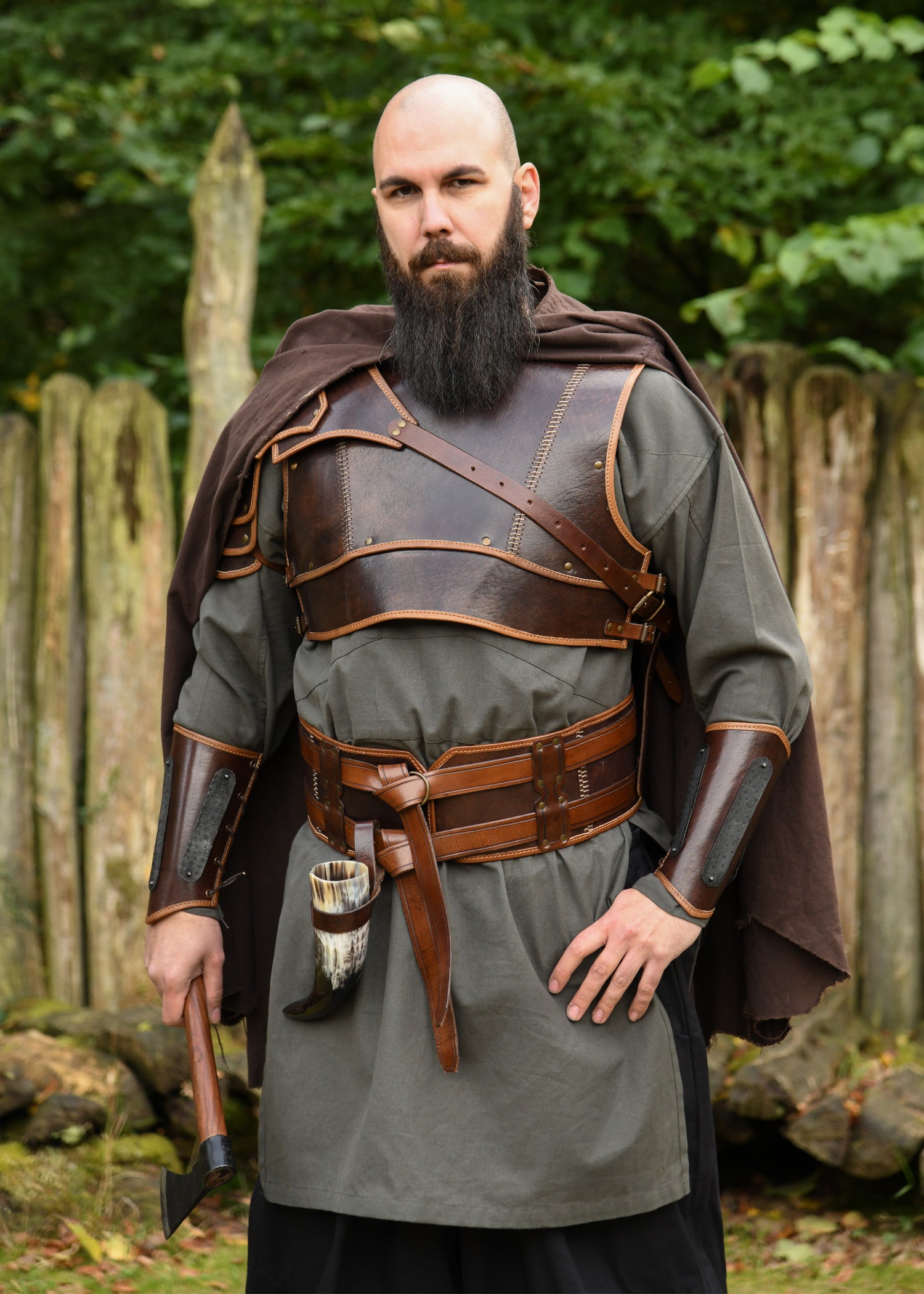 Imagen única de: Cinturón Doble De Piel Arnulf, Marrón