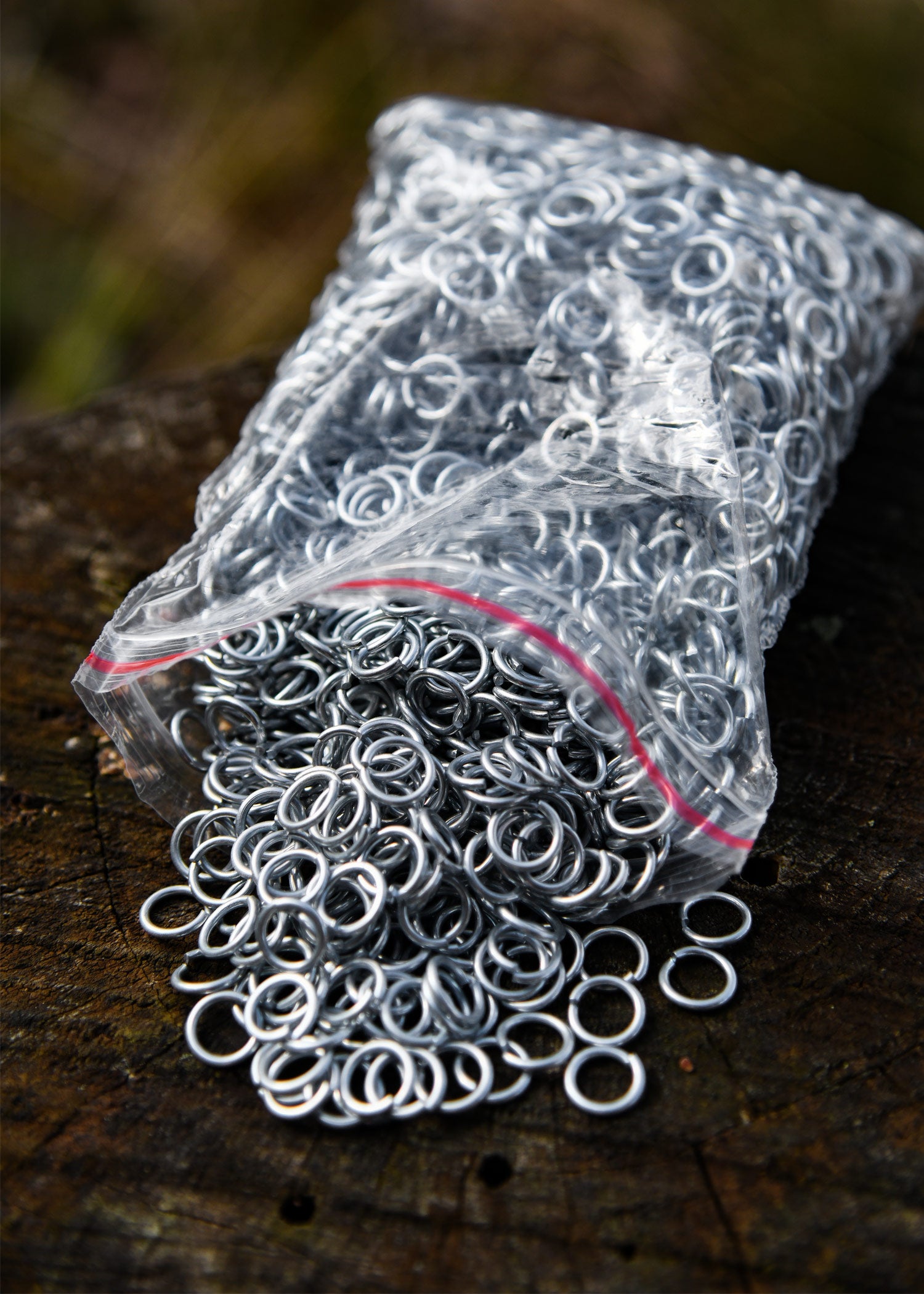 Imagen única de: Bmsz Paquete De 1Kg De Platos Sueltos, Sin Remachar, Id8mm, Galvanizados