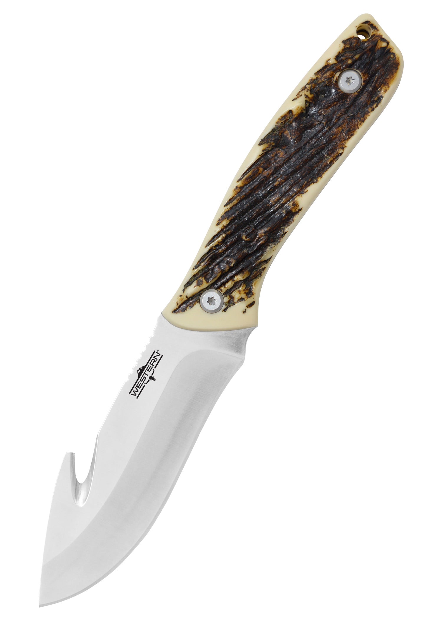 Imagen única de: Camillus Crosstail, Cuchillo De Exterior Con Funda, Gut Hook