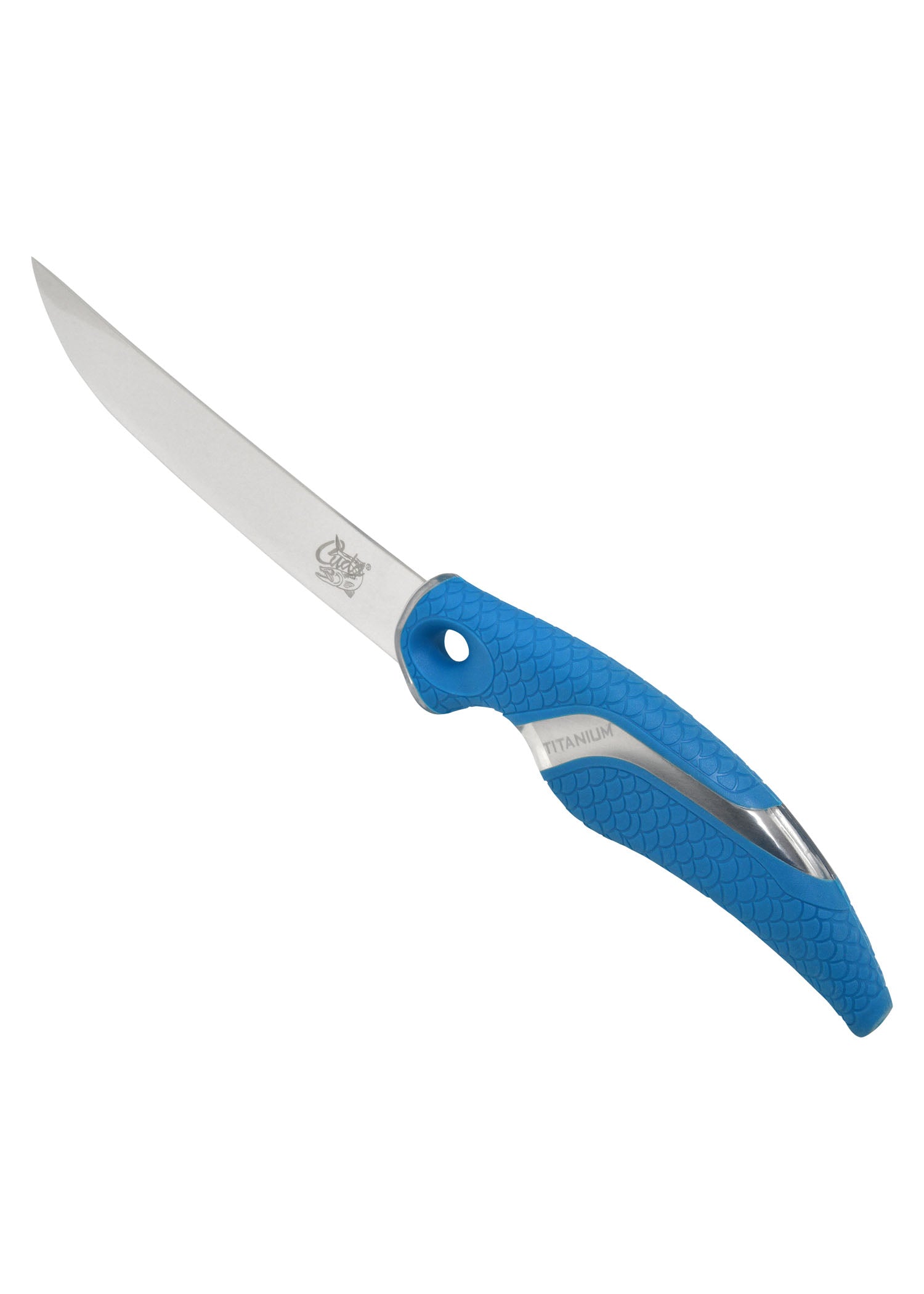 Imagen única de: Cuchillo Para Filetear Ancho Adherido Con Titanio Cuda 7"