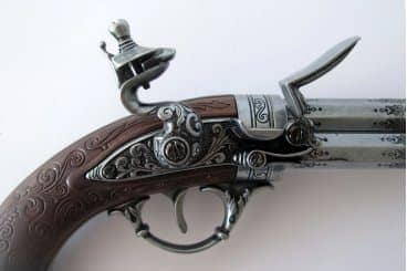 Imagen única de: Pistola De 3 Cañones Giratorios, Francia S. XVIII, Réplica No Funcional 1306