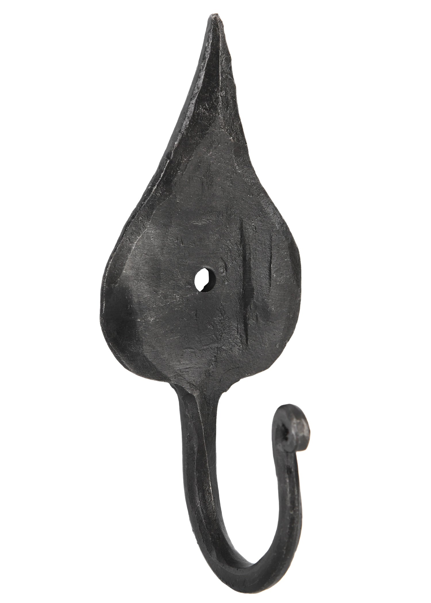 Imagen única de: Gancho De Pared Forjado Con Hoja, De Aprox. 11 Cm De Altura.