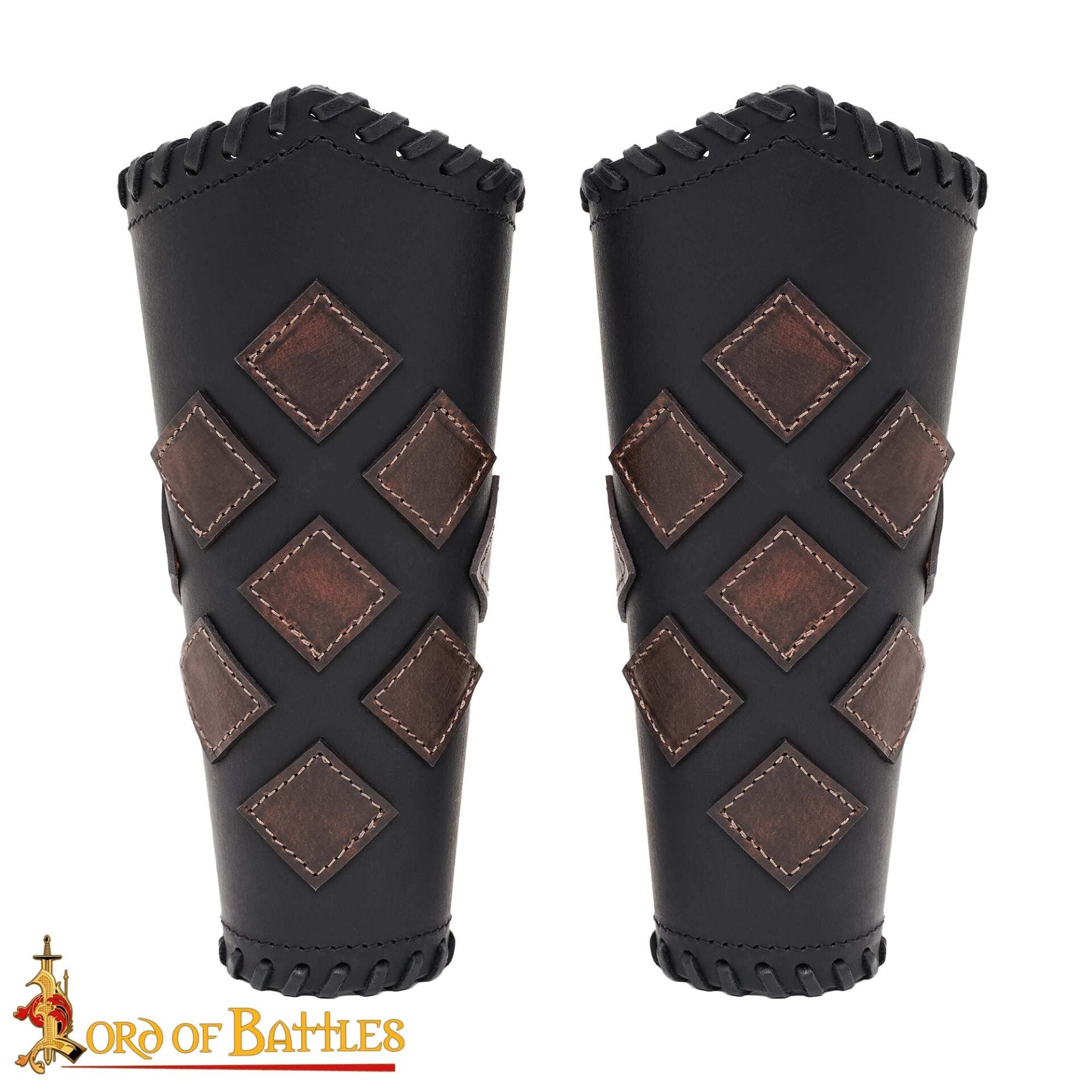 Brazales de cuero artesanal para LARP y cosplay - imagen 18