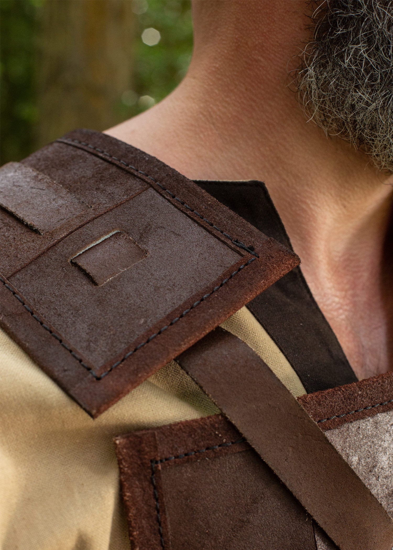 Imagen única de: Armadura De Cuero Rfb Fighter, Marrón