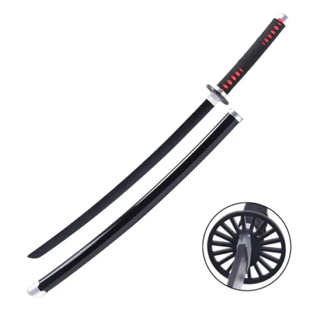 Imagen única de: Katana Decorativa Hoja de Bambú Tanjiro Kamado de Demon Slayer