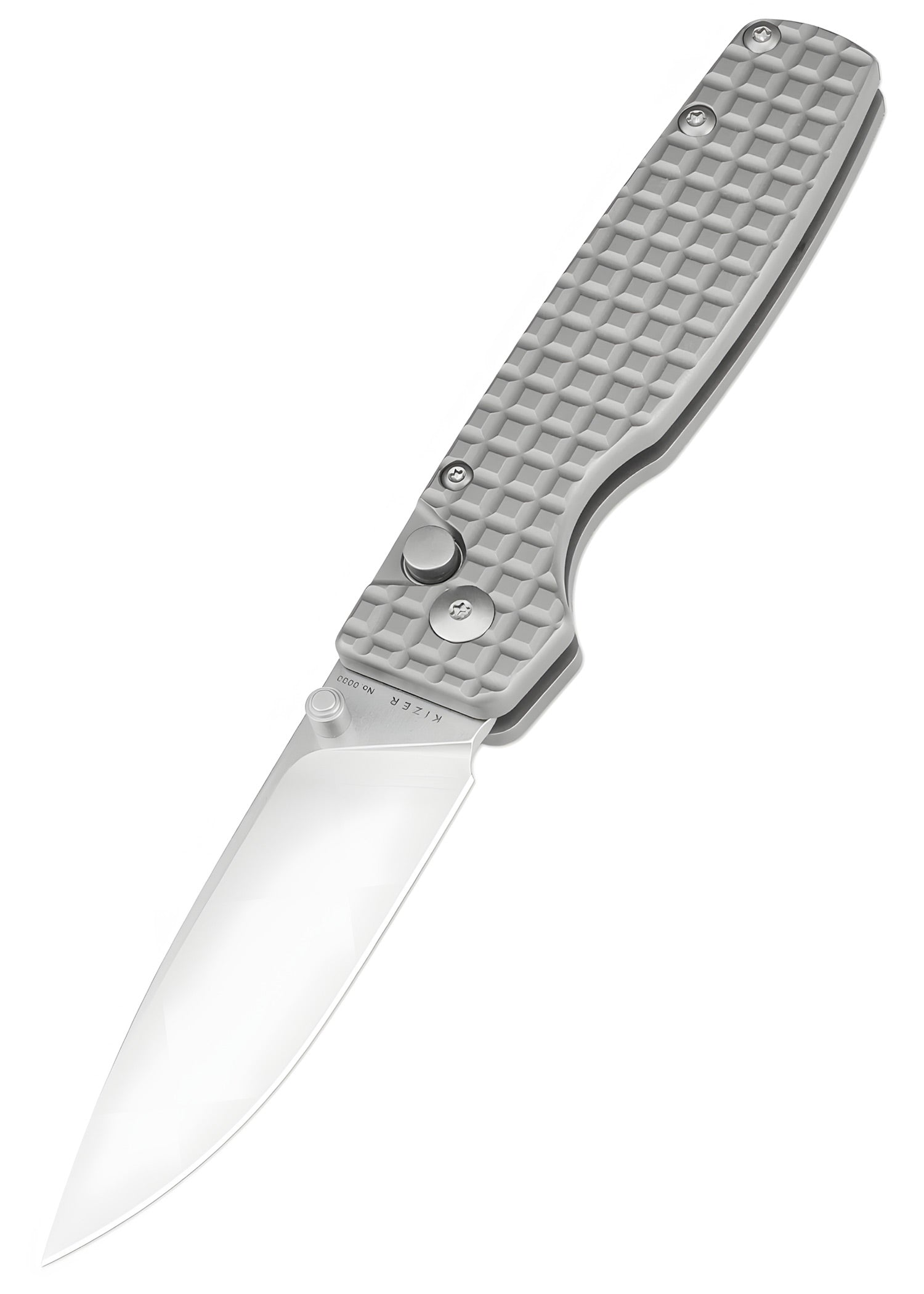 Imagen única de: Navaja Kizer Knives Original Xl, Titanio, Lavada A La Piedra