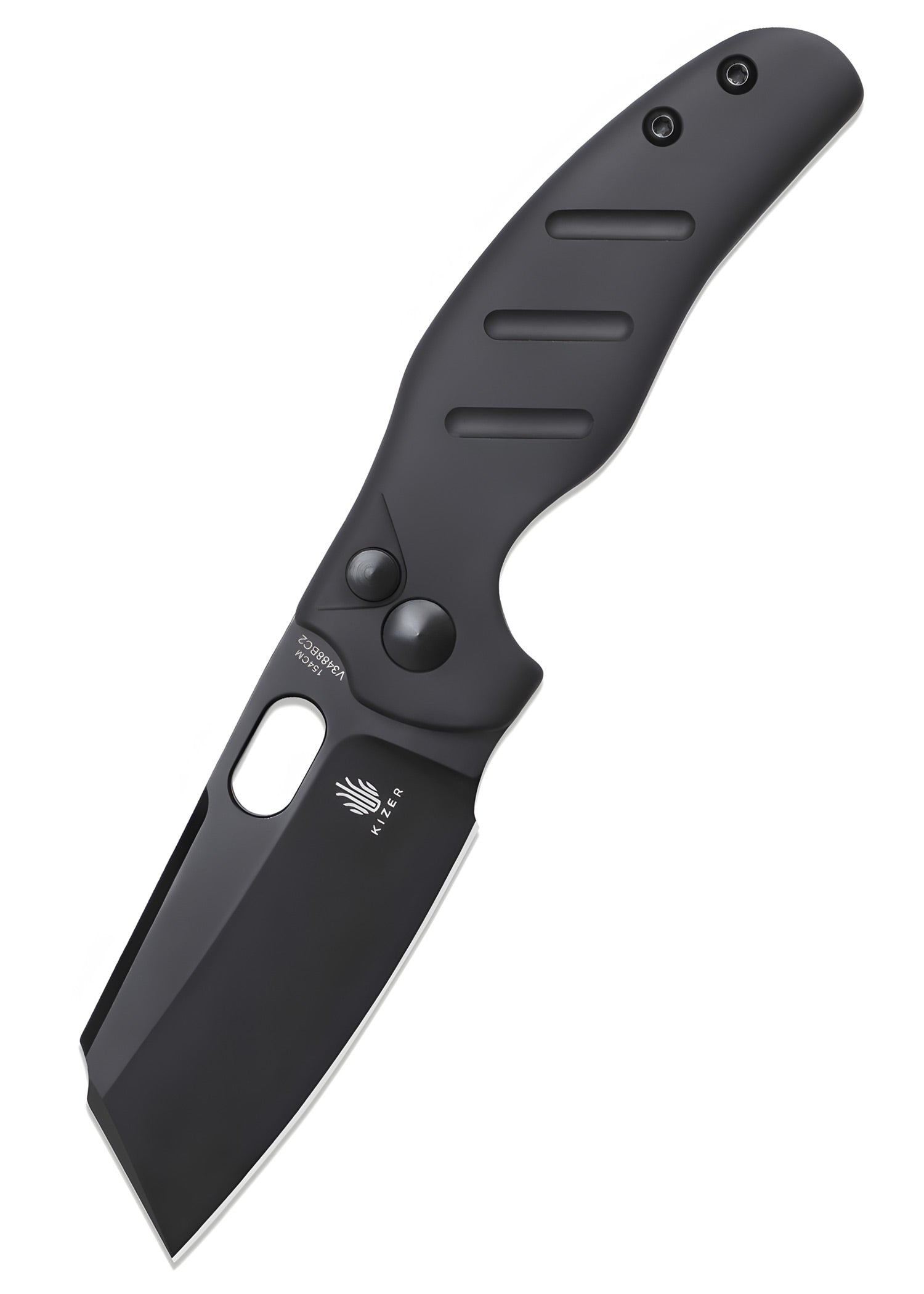 Imagen única de: Navaja Kizer Knives Sheepdog C01c Mini, Aluminio, Hoja Negra