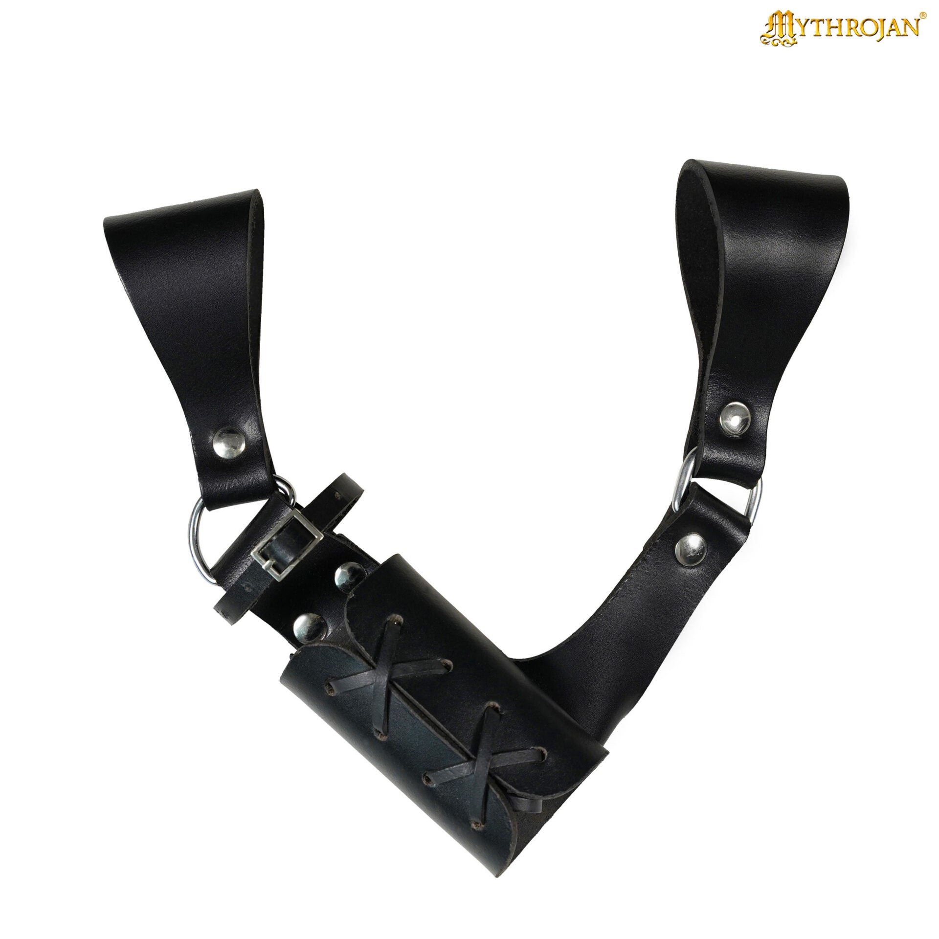Sujeta-vaina de cuero ajustable para espada — compatible con cinturón 6 cm - imagen 18