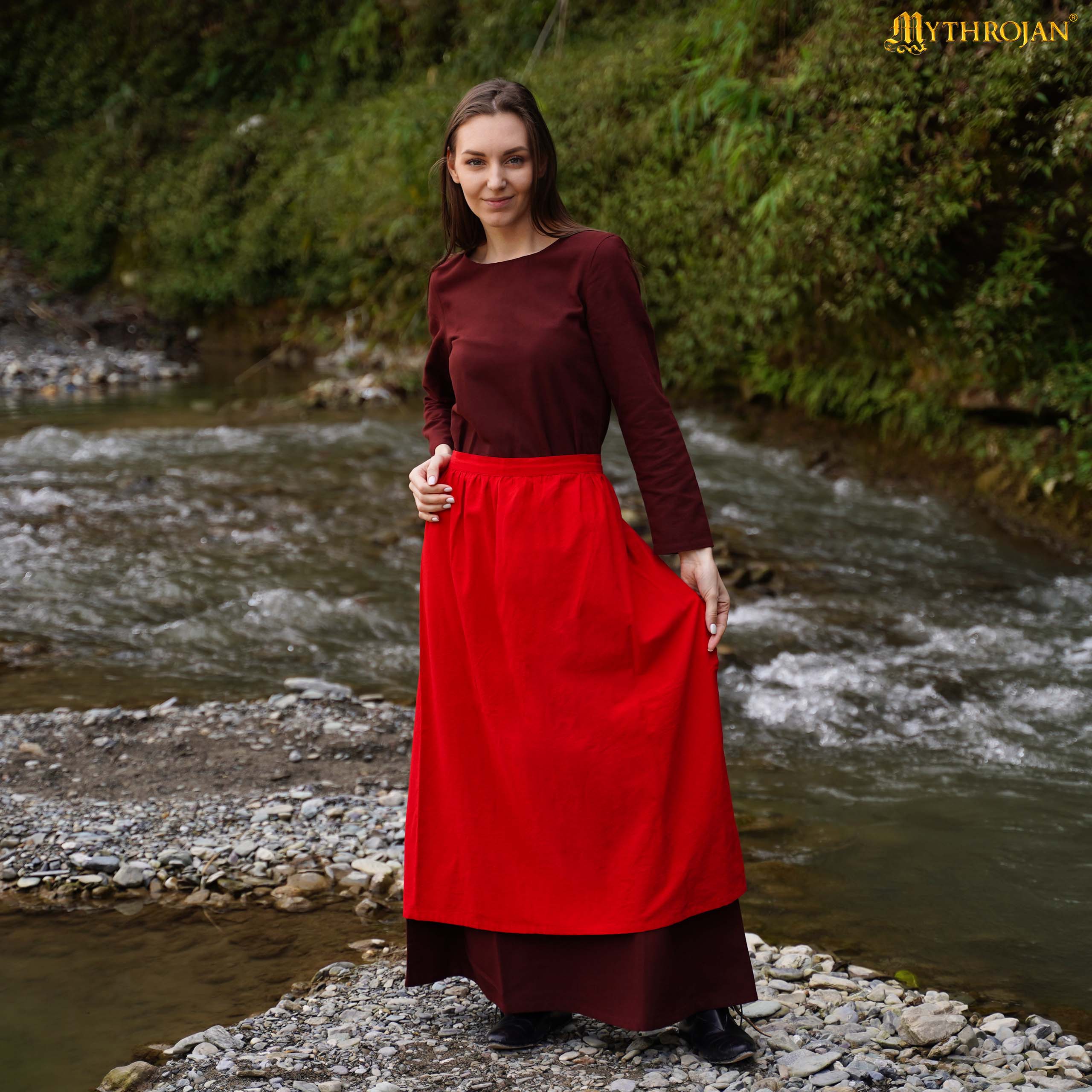 Delantal medieval 100% algodón - Accesorio histórico