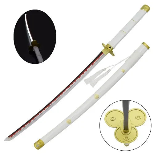 Imagen única de: Katana Decorativa Acero al Carbono con LED Enma de Roronoa Zoro - One Piece