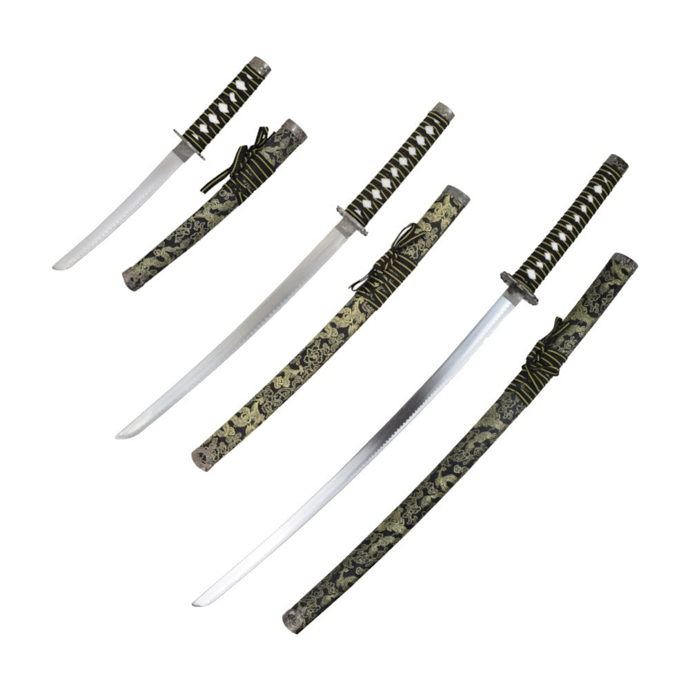 Set Katana Japonesa Decorativa - Katana, Wakizashi y Tanto Ornamental