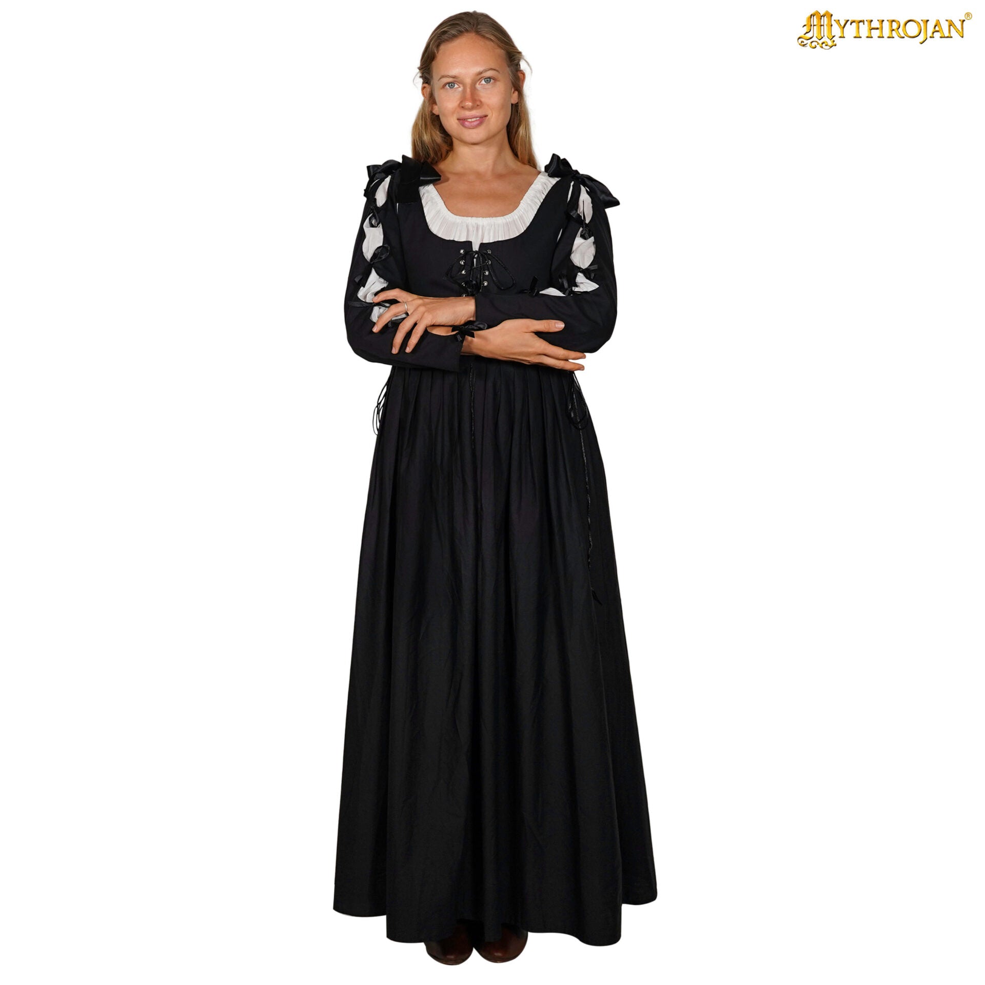 Vestido renacentista de algodón con blusa — 100% algodón - imagen 9