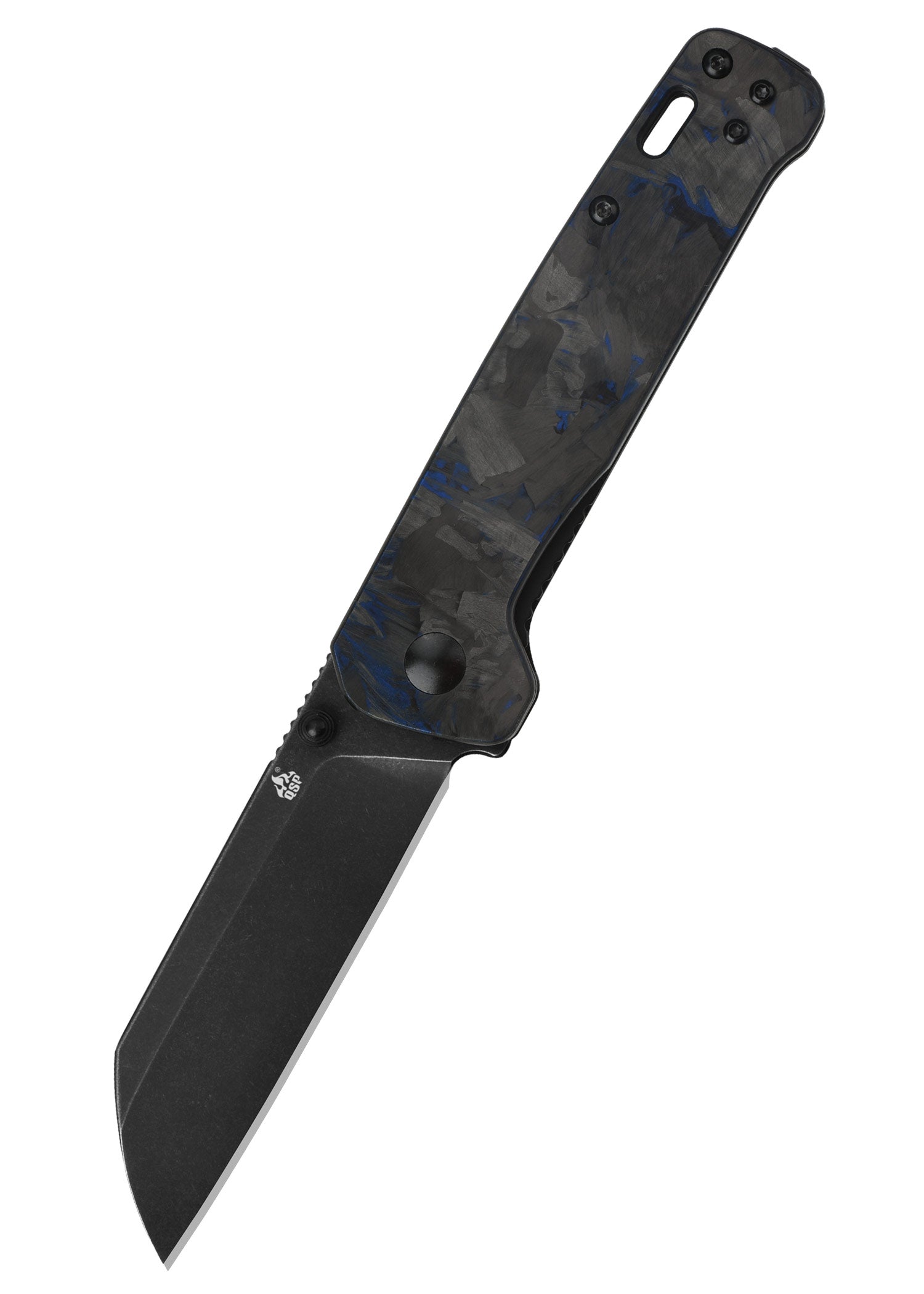 Imagen única de: Navaja Penguin, Hoja D2 Lavada A La Piedra Negra, G10 Con Inserción De Carbono