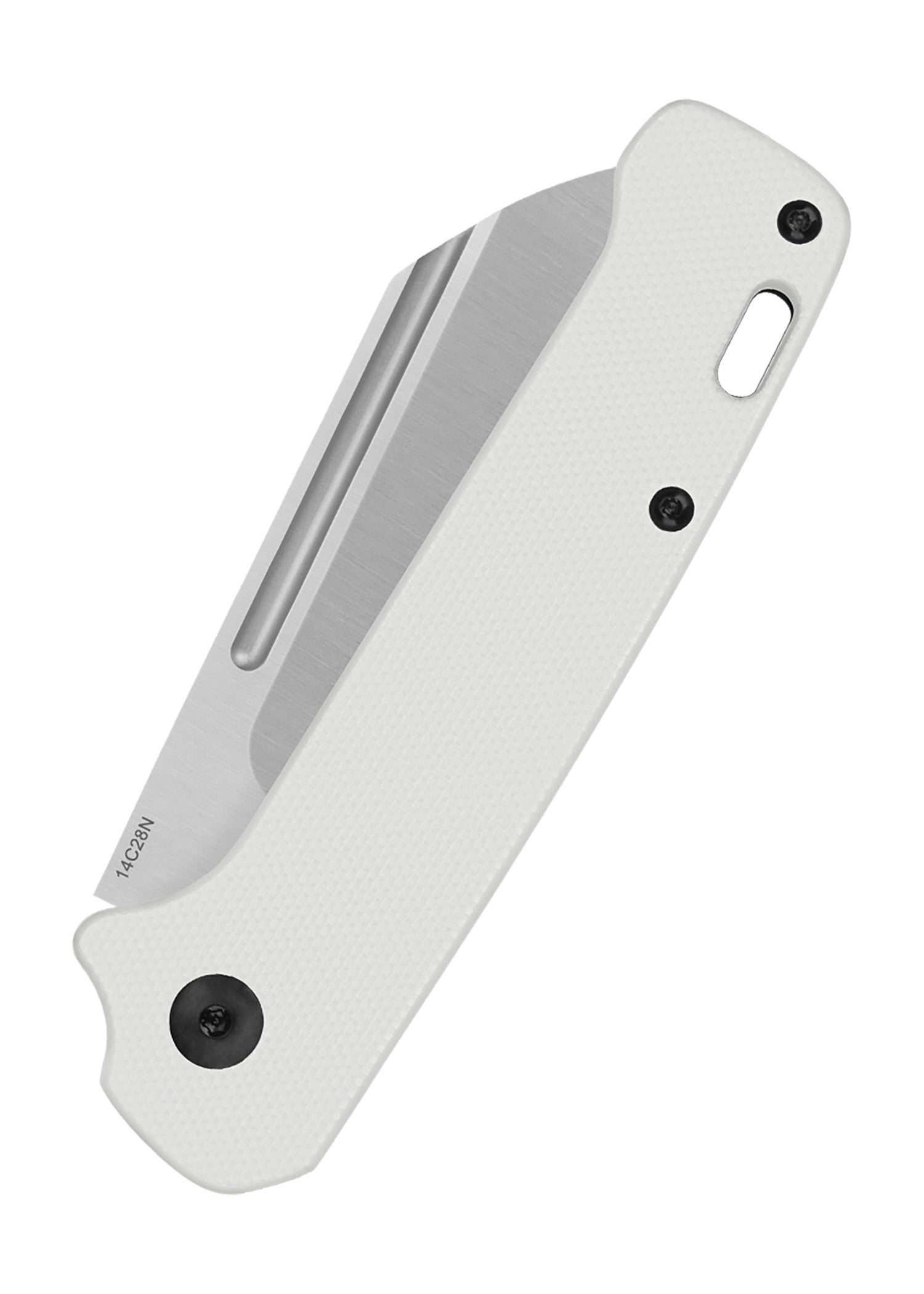 Imagen única de: Navaja De Bolsillo Qsp Penguin Slip Joint Mango G10, Blanca