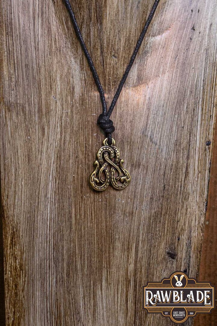 Imagen única de: Serpiente Vikinga De Dos Cabezas Dorada