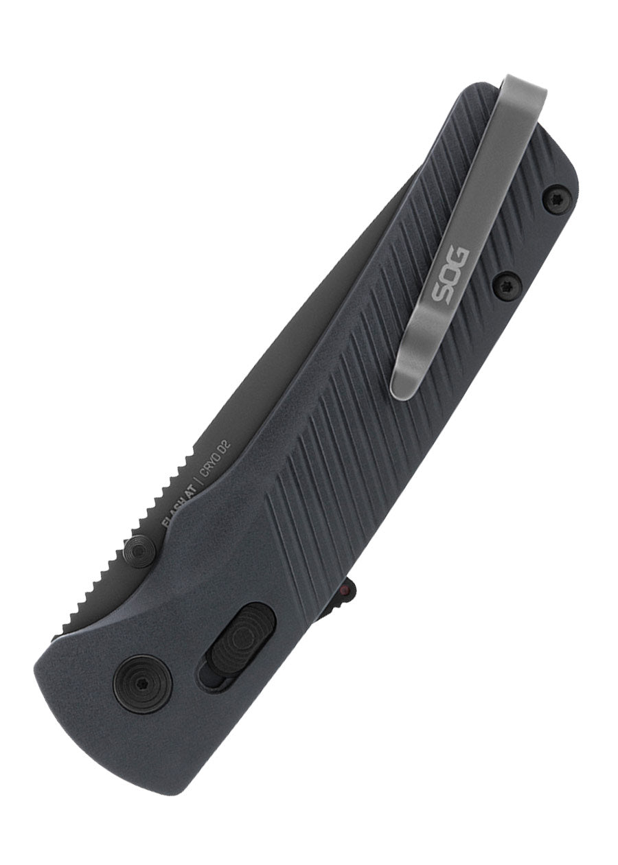 Imagen única de: Navaja Flash At - Urban Grey - Parcialmente Dentada, Sog