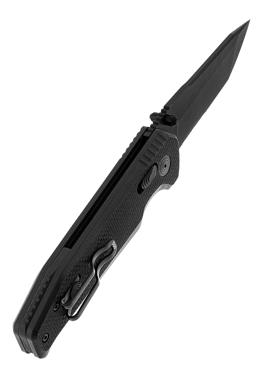 Imagen única de: Navaja De Bolsillo Vision Xr - Negra, Parcialmente Dentada, Sog