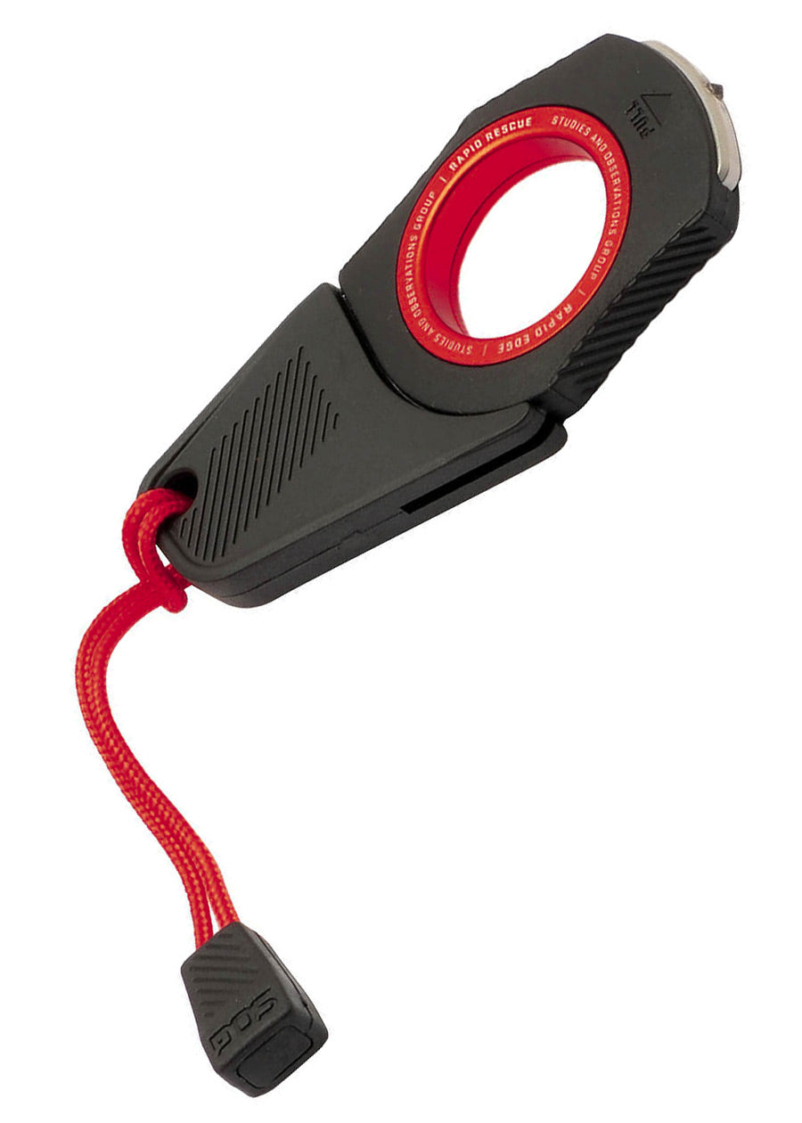 Imagen única de: Sog Rapid Rescue, Negro + Rojo, Cuchillo Fijo
